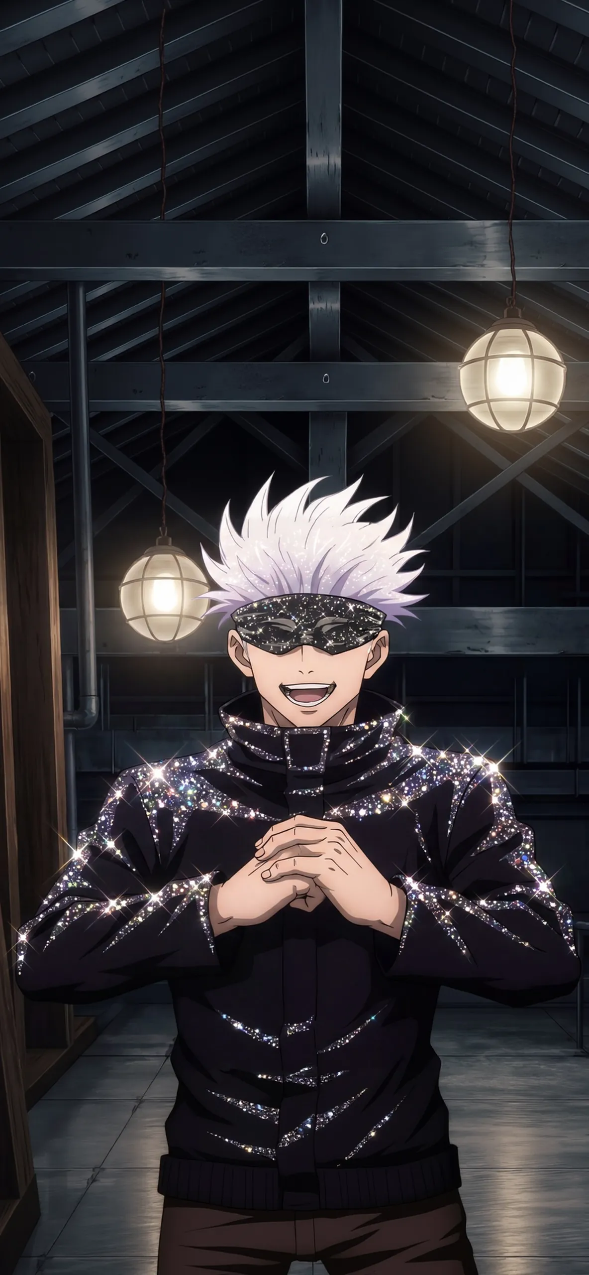 Glitter Masquerade Gojo Satoru Pfp Wallpapers Glitter Masquerade Gojo Satoru Pfp Wallpapers — 1184×2560 HD wallpaper