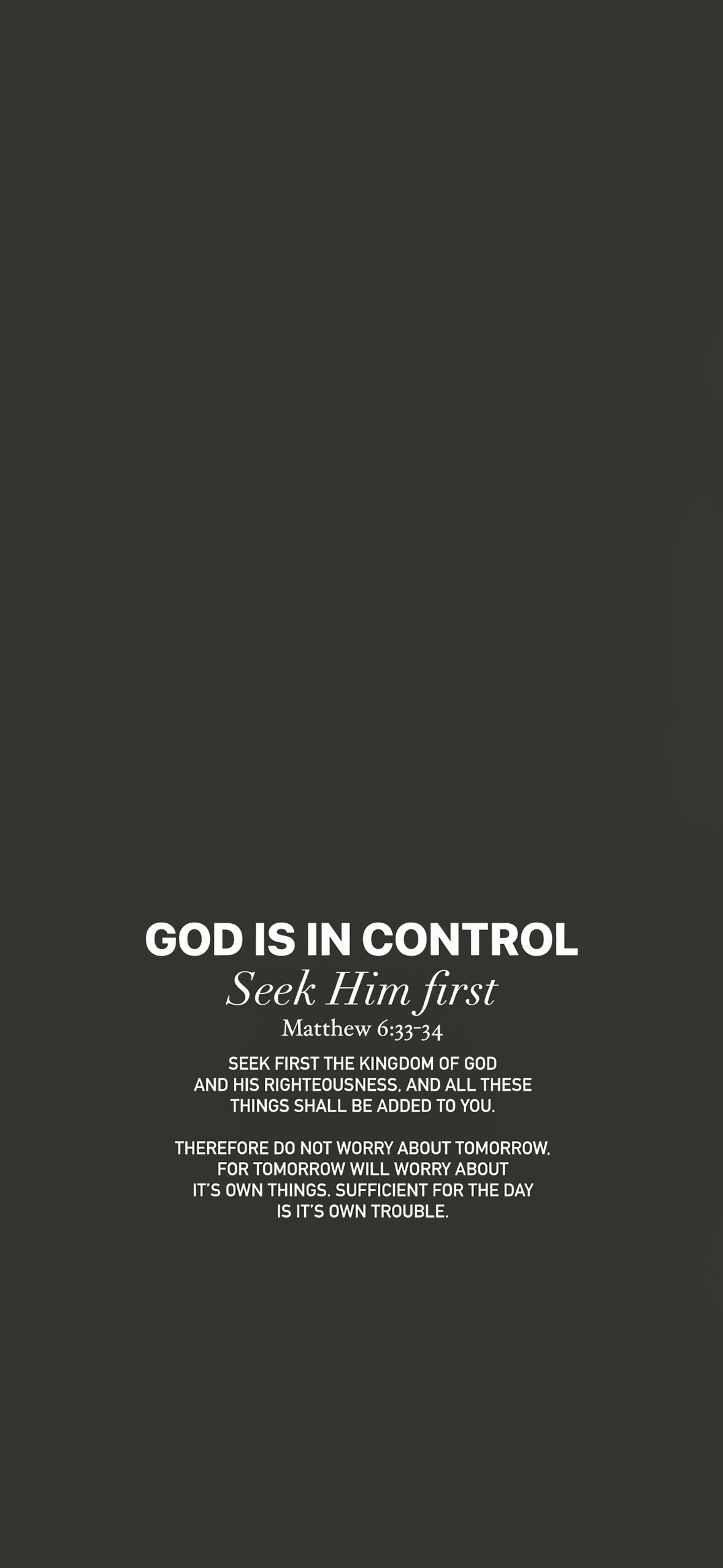 Seek Him First Quote Wallpaper Seek Him First Quote Wallpaper — 1179×2556 HD wallpaper