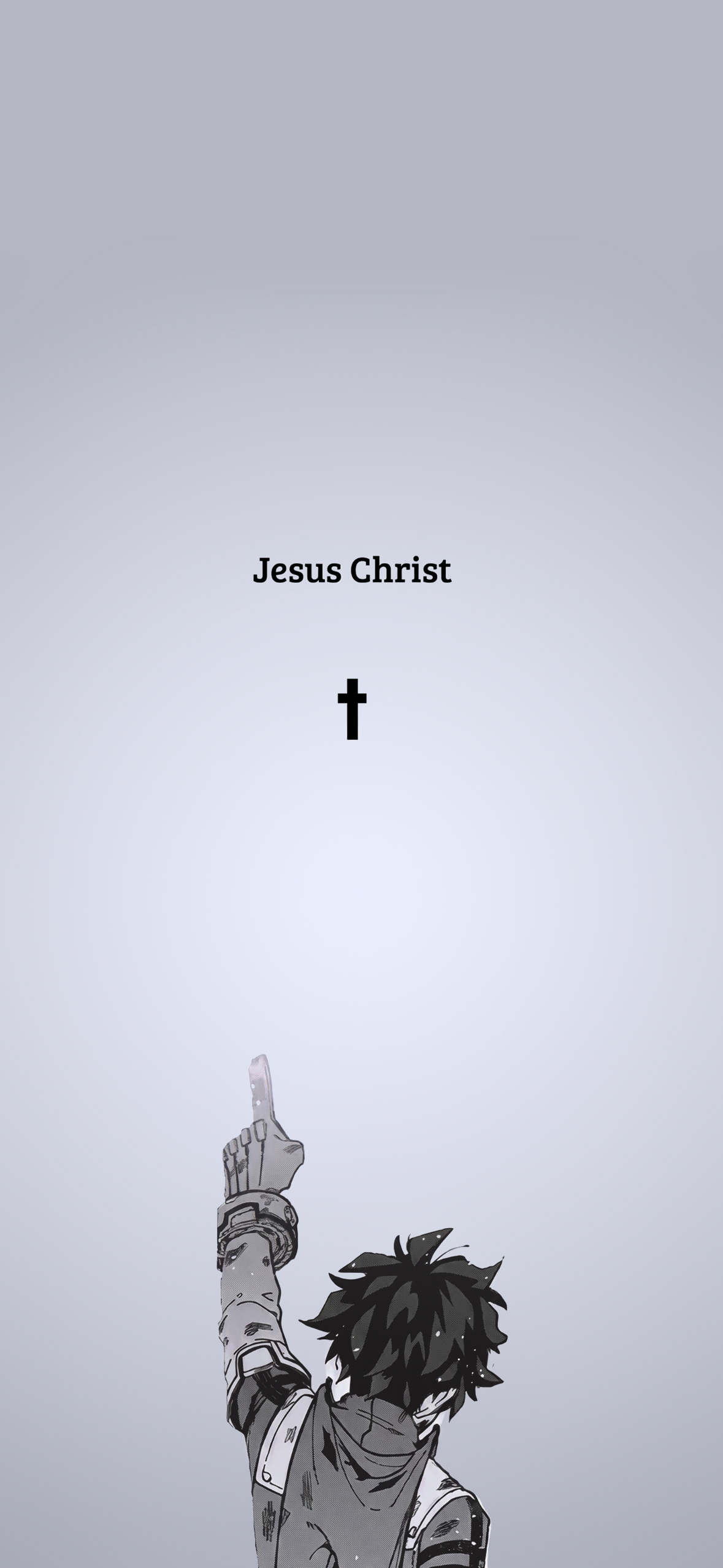 Deku Points Jesus Christ Wallpaper — 1179×2556 HD wallpaper