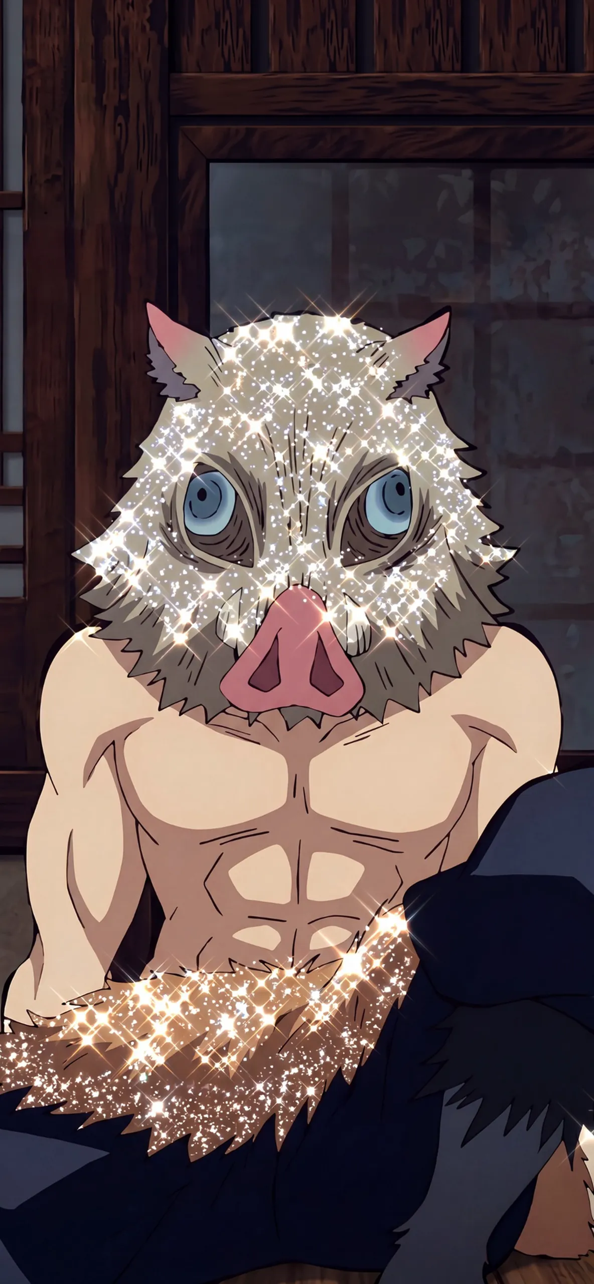 Inosuke Sparkling Boar Mask Wallpaper Inosuke Sparkling Boar Mask Wallpaper — 1184×2560 HD wallpaper