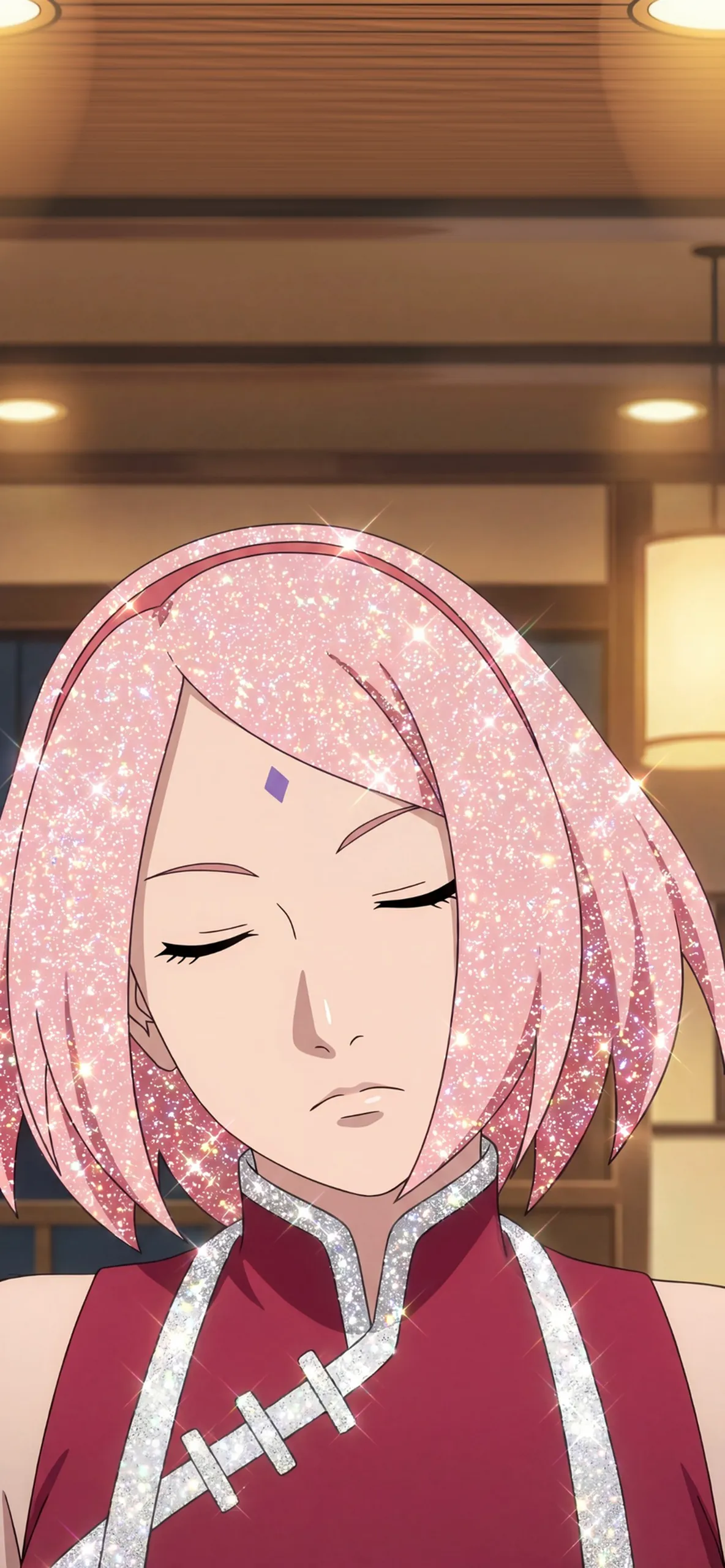 Pink Glitter Sakura Wallpaper Pink Glitter Sakura Wallpaper — 1184×2560 HD wallpaper