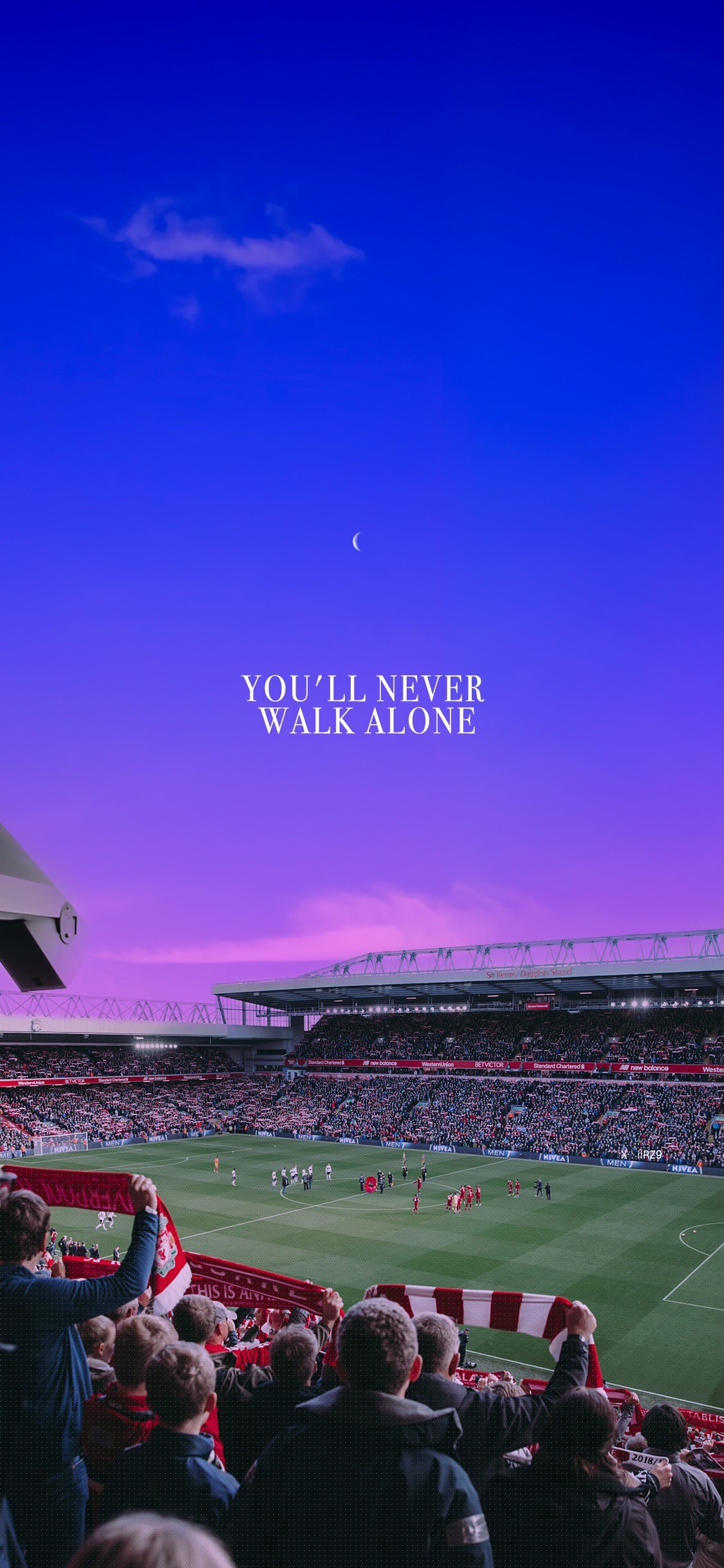 Anfield Twilight View Wallpaper Anfield Twilight View Wallpaper — 1125×2436 HD wallpaper
