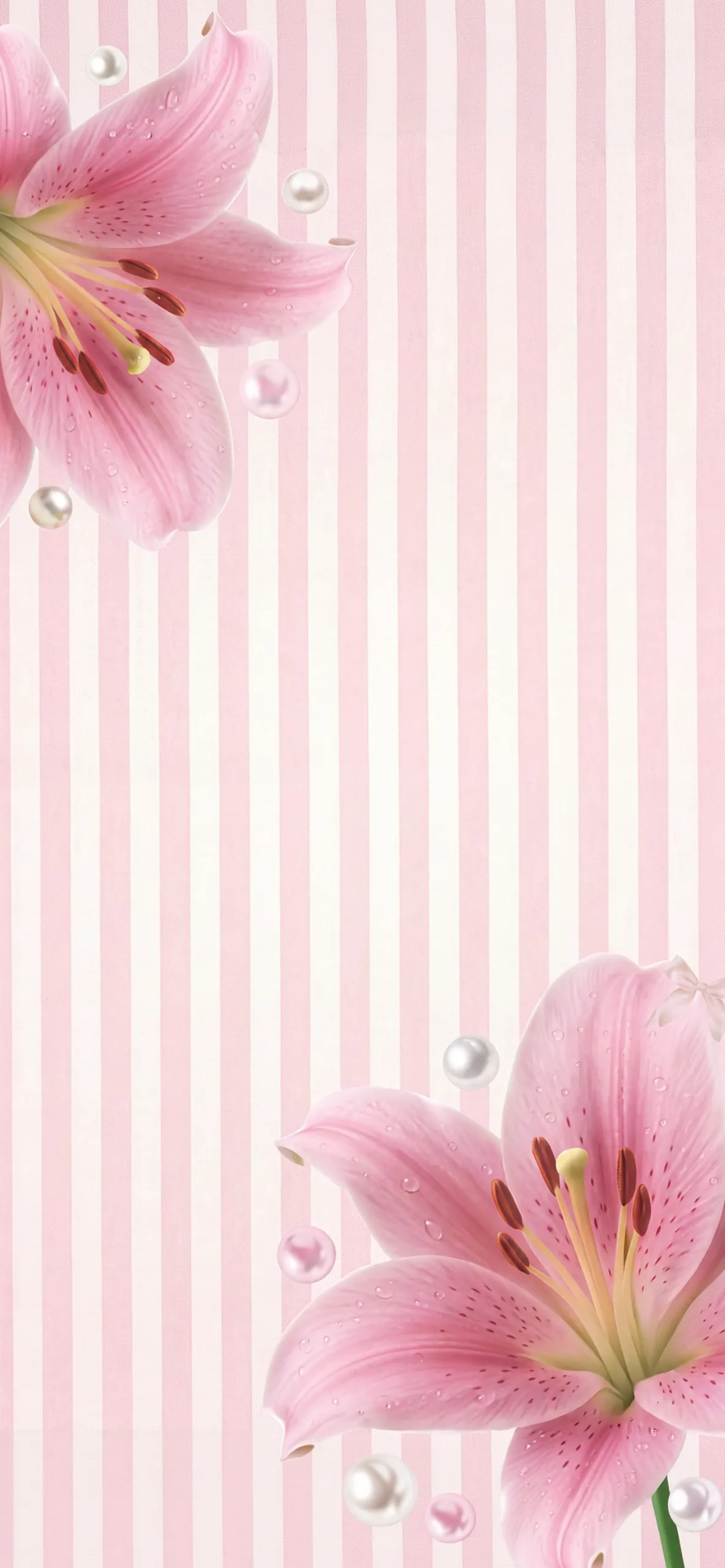 Elegant Pink Lily Wallpaper Elegant Pink Lily Wallpaper — 1184×2560 HD wallpaper