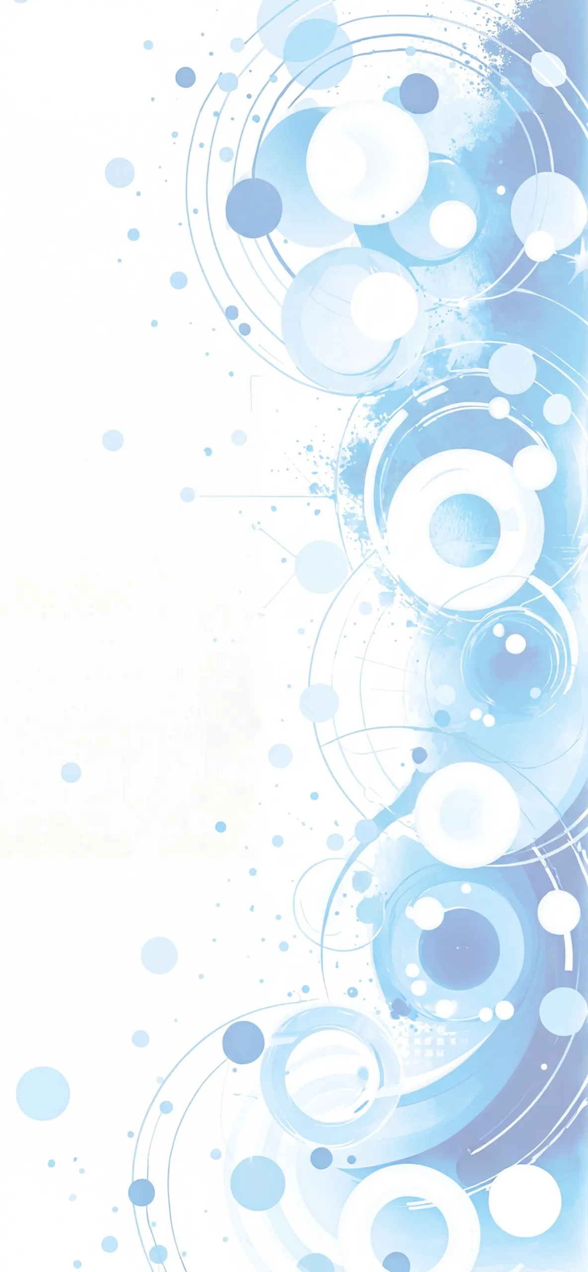 Serene Blue Circles Wallpaper Serene Blue Circles Wallpaper — 1184×2560 HD wallpaper