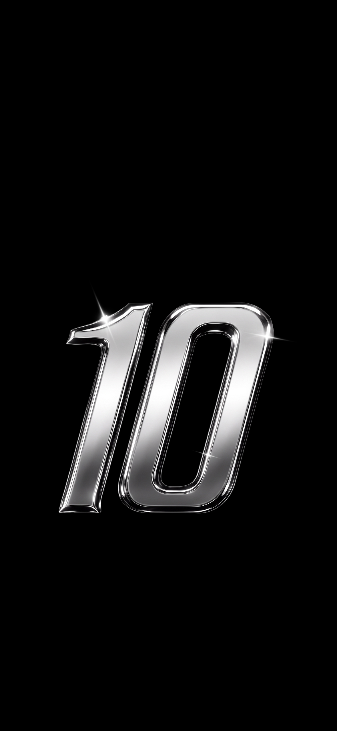 Shiny Metallic Ten Wallpaper Shiny Metallic Ten Wallpaper — 1179×2556 HD wallpaper