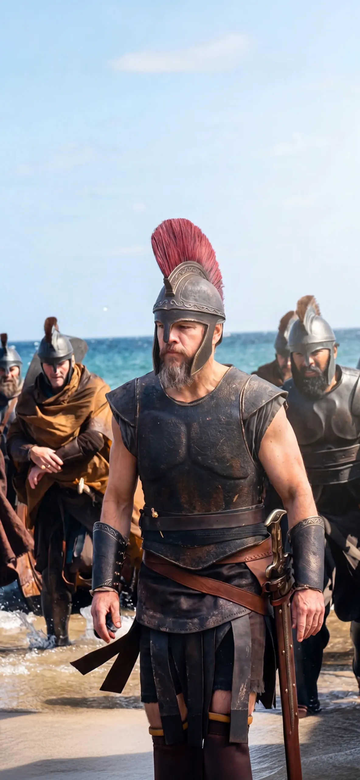 Matt Damon Odysseus Movie Wallpaper 4K Matt Damon Odysseus Movie Wallpaper 4K — 1184×2560 HD wallpaper