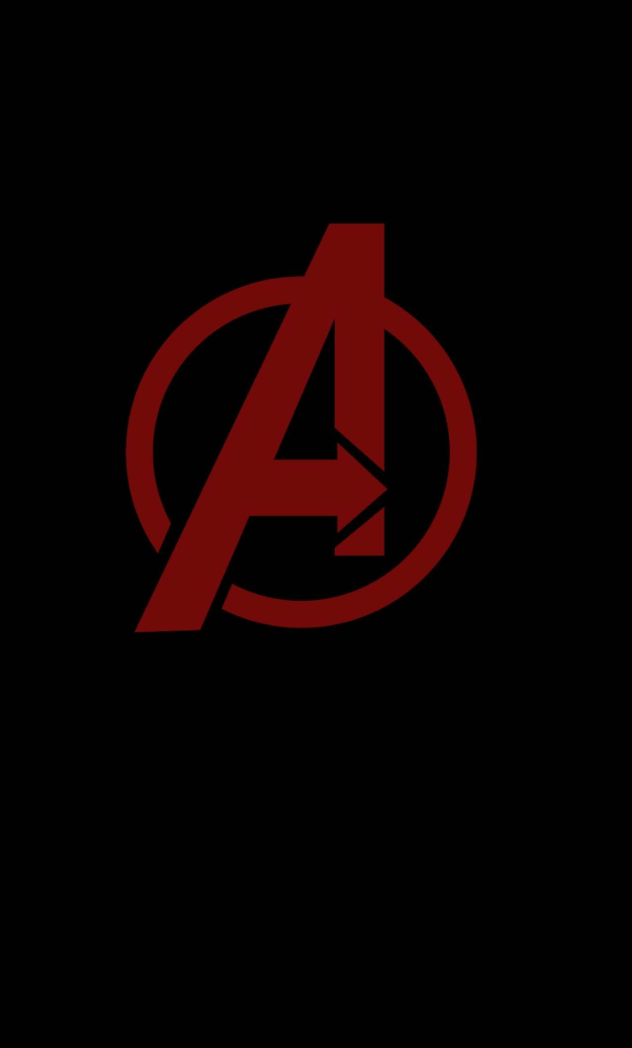 Avengers logo, Red A emblem, Arrow-circle insignia Avengers logo, Red A emblem, Arrow-circle insignia — 1280×2120 HD wallpaper