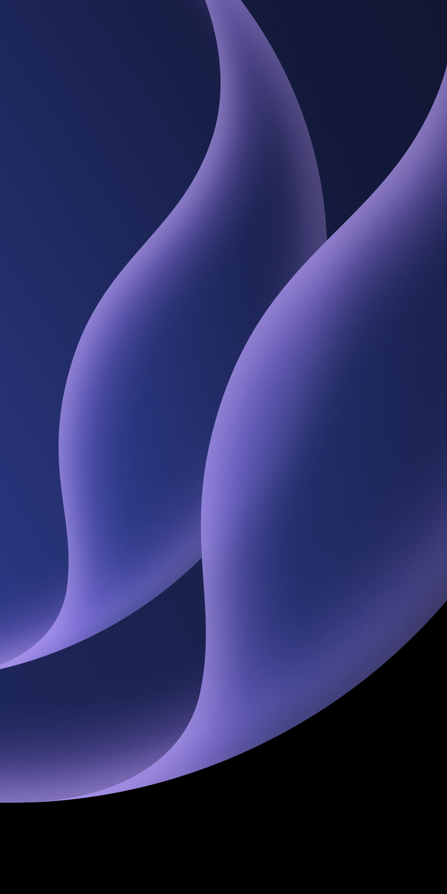 Purple abstract waves, Flame-like gradient shapes, Dark blue background Purple abstract waves, Flame-like gradient shapes, Dark blue background — 1440×2880 HD wallpaper
