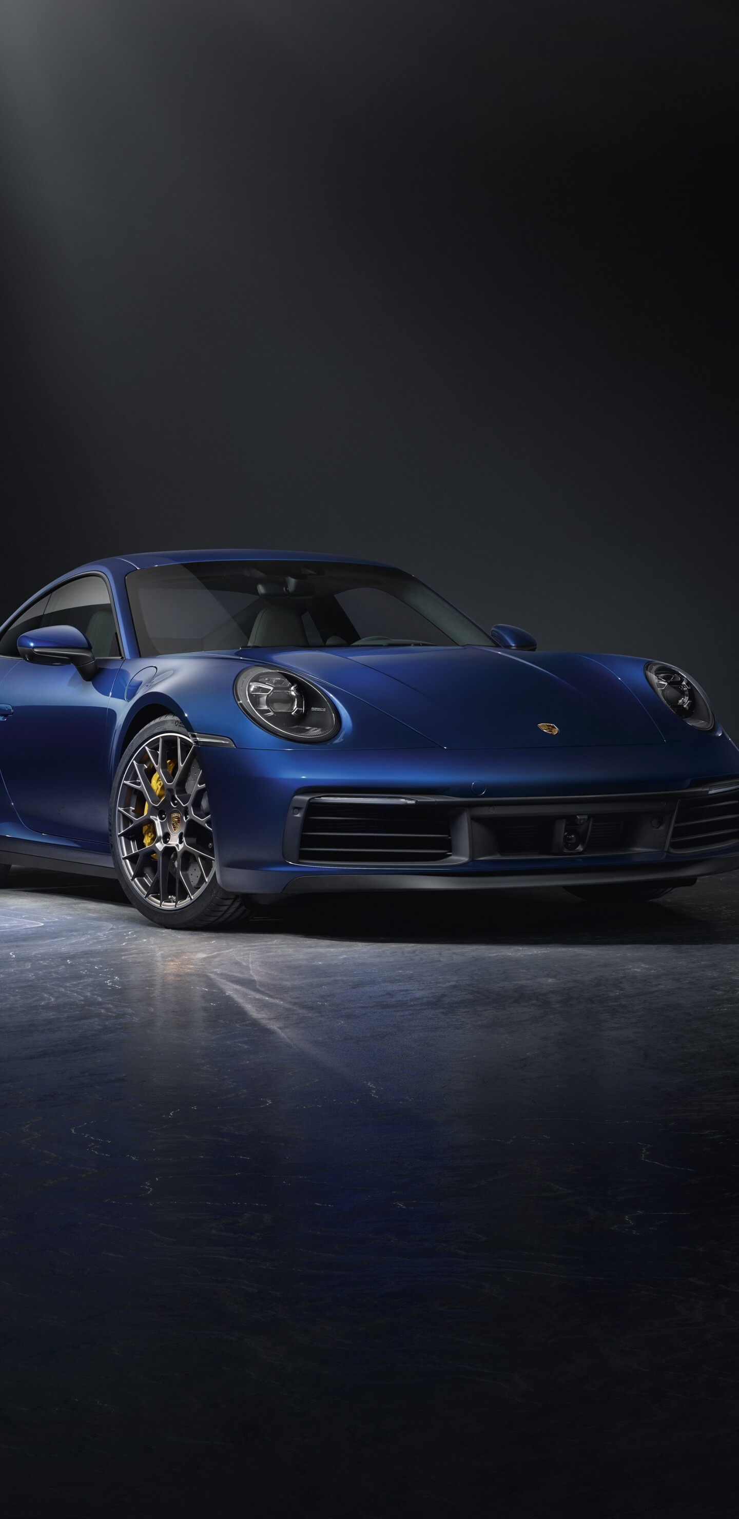992 Carrera, Gentian Blue Metallic, Dark studio shot 992 Carrera, Gentian Blue Metallic, Dark studio shot — 1440×2960 HD wallpaper