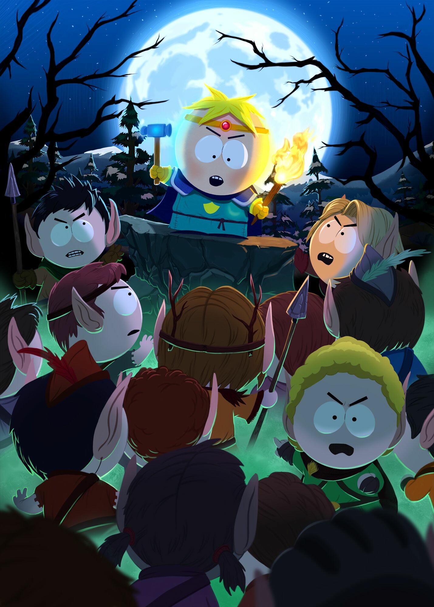 Butters Paladin, Stick of Truth, Elf warriors, Full moon night Butters Paladin, Stick of Truth, Elf warriors, Full moon night — 1429×2000 HD wallpaper
