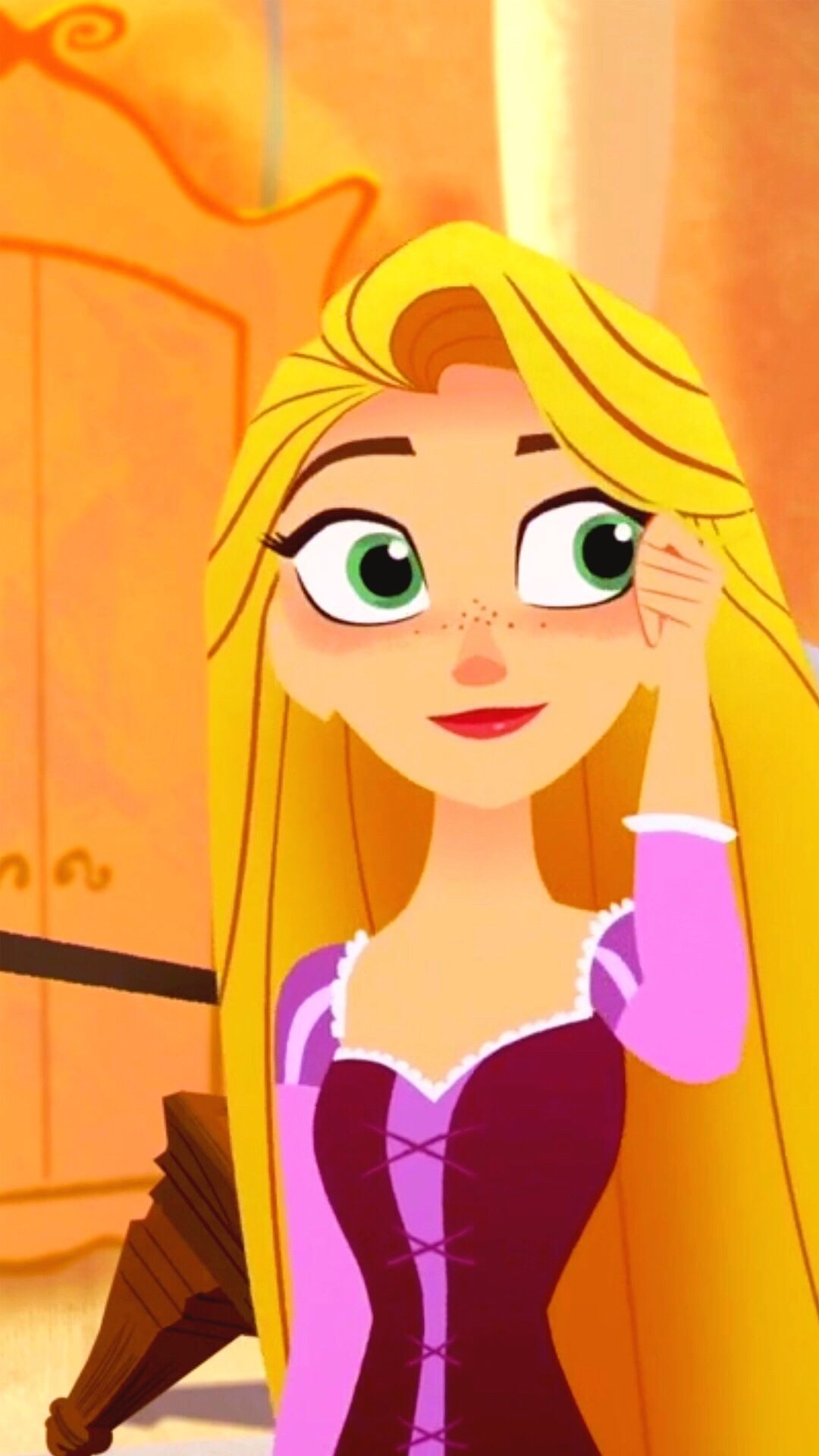 Rapunzel, Long blonde hair, Purple corset dress Rapunzel, Long blonde hair, Purple corset dress — 1080×1920 HD wallpaper