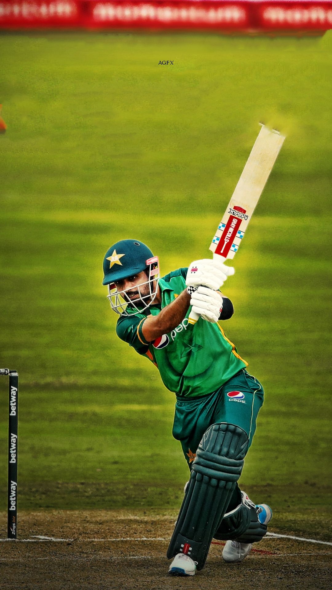 Babar Azam batting, Pakistan cricket jersey, Betway boundary padding, Green cricket pitch Babar Azam batting, Pakistan cricket jersey, Betway boundary padding, Green cricket pitch — 1080×1920 HD wallpaper