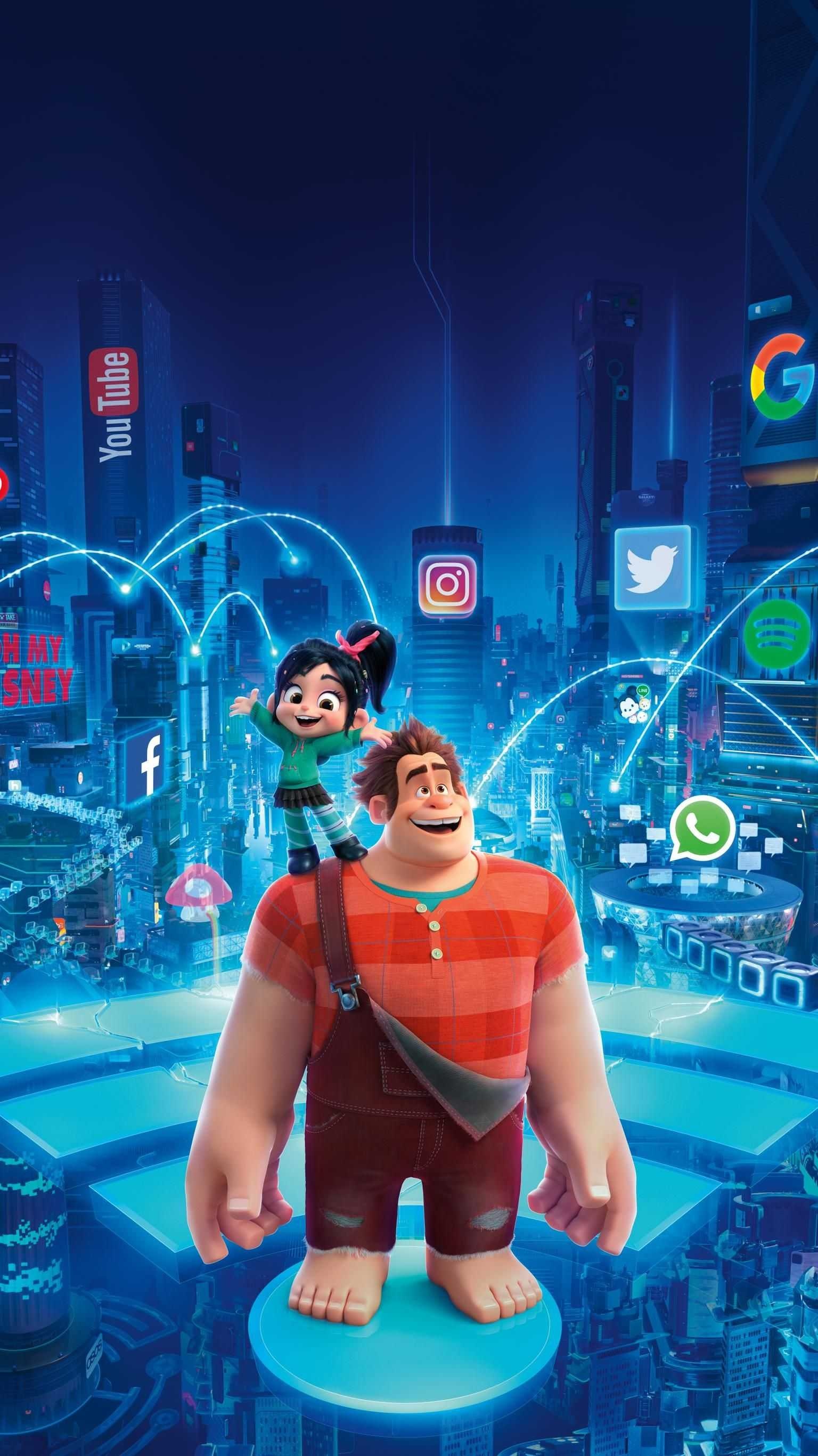 Ralph Breaks the Internet, Disney Wallpaper, HD Phone Ralph Breaks the Internet, Disney Wallpaper, HD Phone — 1536×2732 HD wallpaper