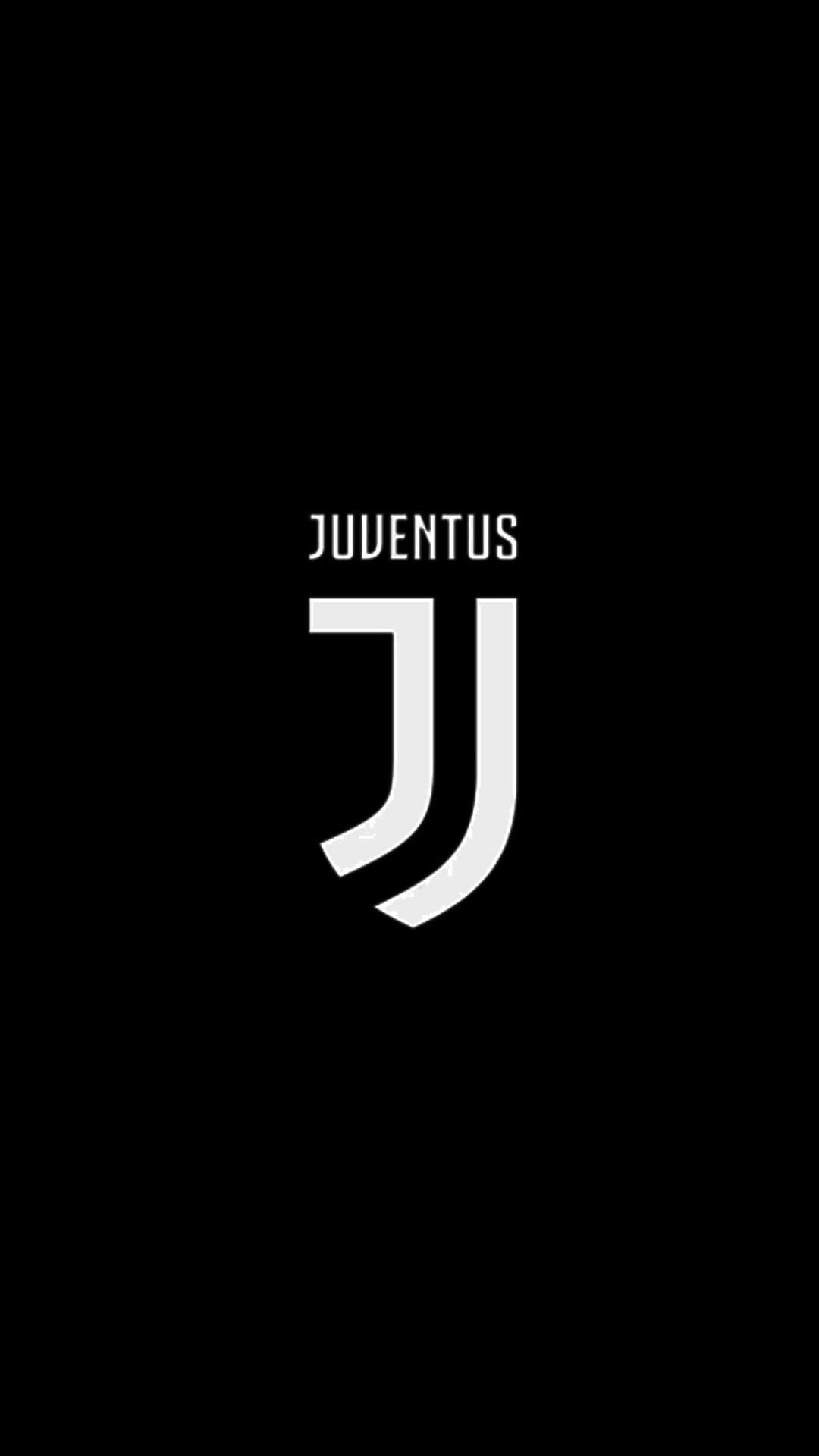Juventus FC logo, Minimalist J shield emblem, Black background Juventus FC logo, Minimalist J shield emblem, Black background — 1080×1920 HD wallpaper