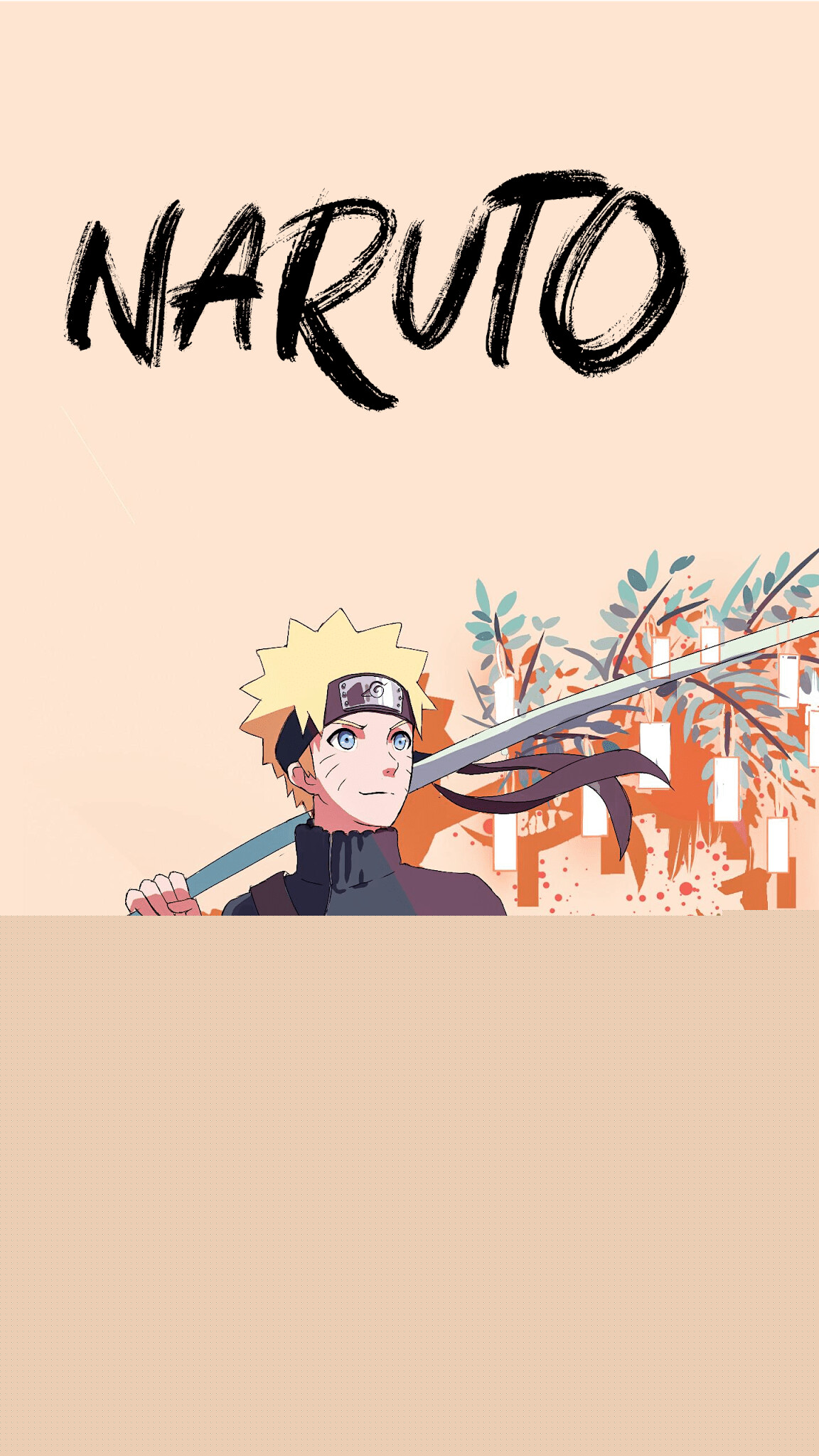Naruto Uzumaki, Sword on shoulder, Hidden Leaf headband Naruto Uzumaki, Sword on shoulder, Hidden Leaf headband — 1152×2048 HD wallpaper