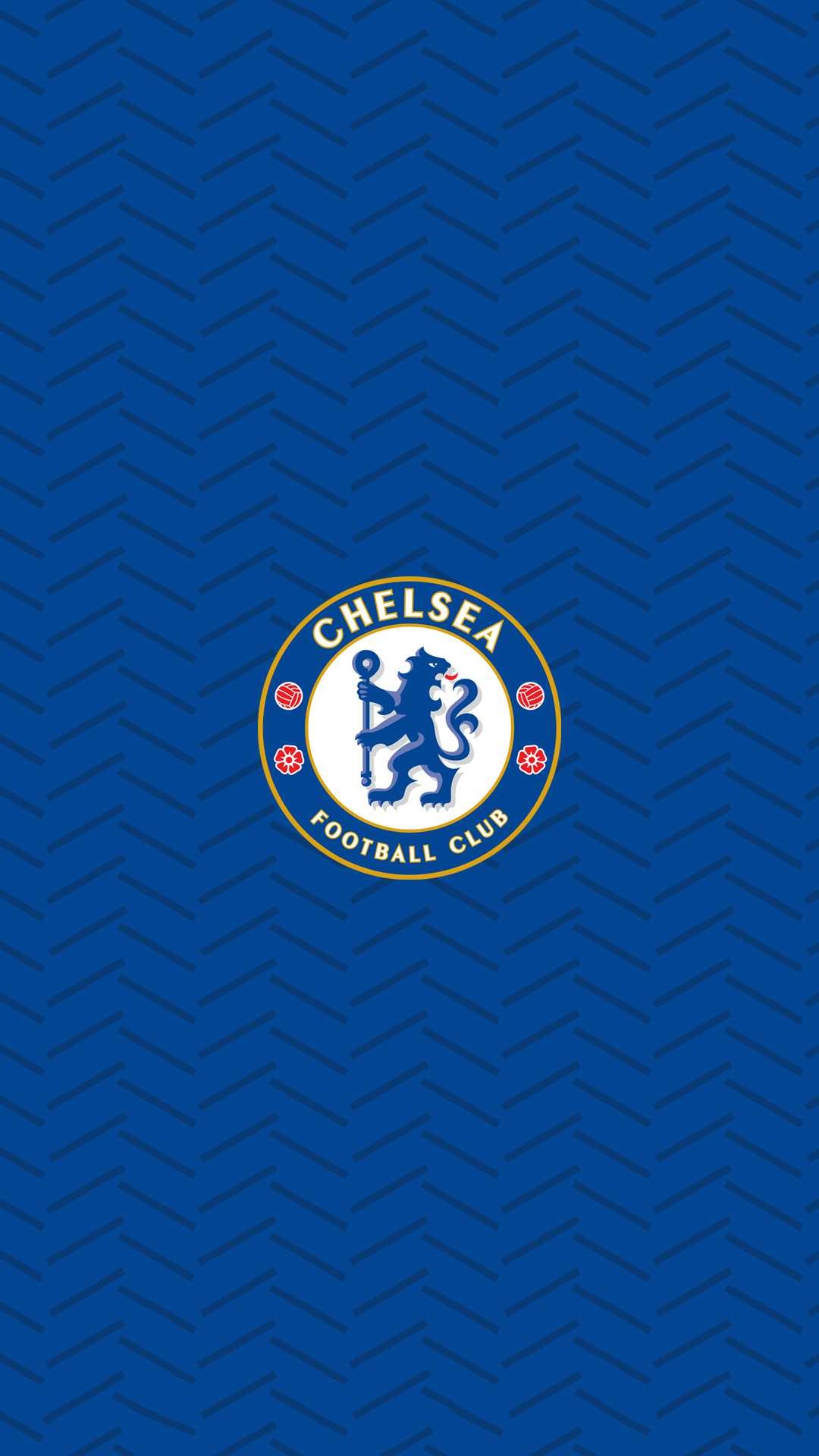 Chelsea FC crest, Blue chevron kit pattern, Royal blue Chelsea FC crest, Blue chevron kit pattern, Royal blue — 1080×1920 HD wallpaper