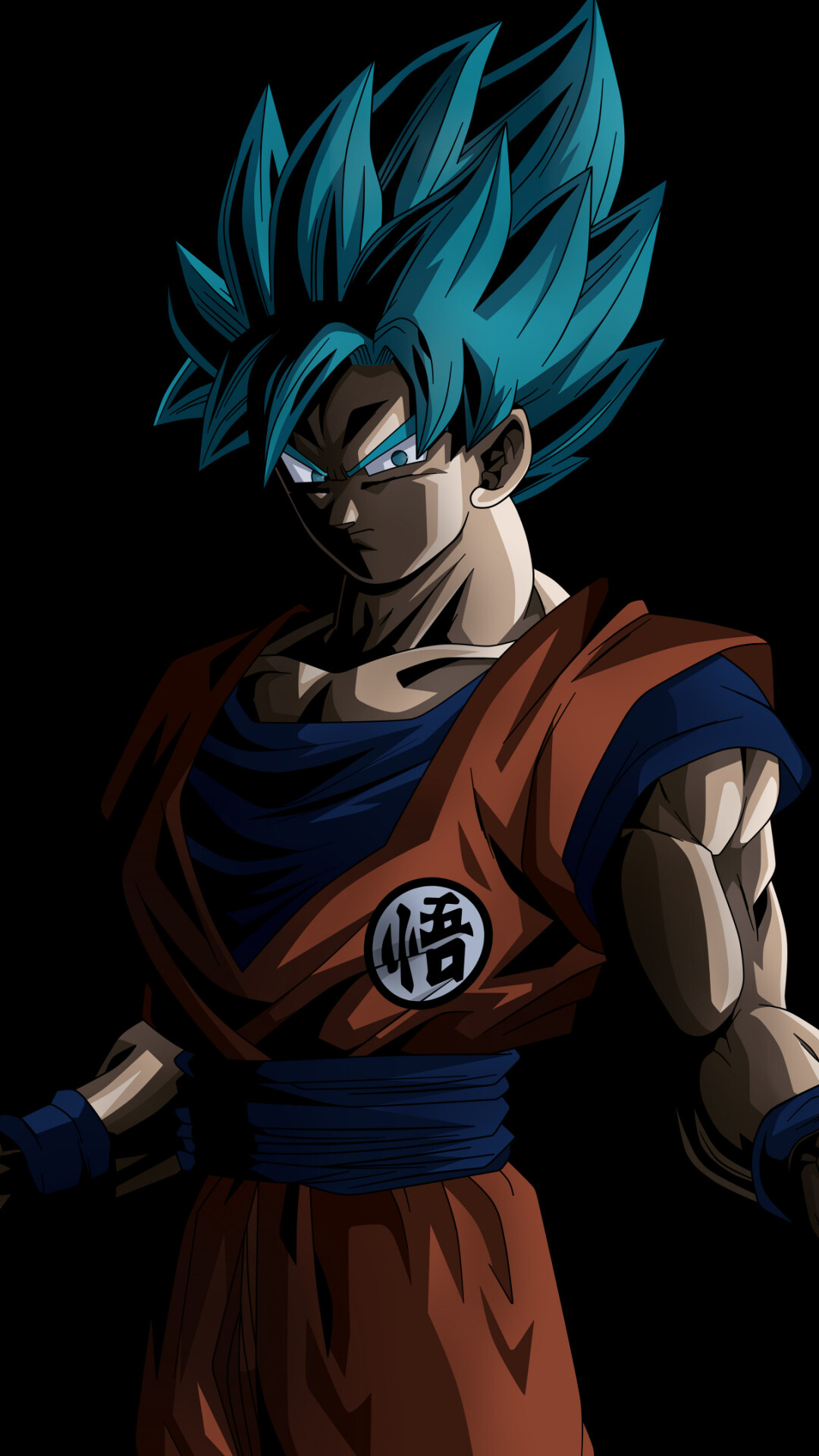 Super Saiyan Blue Goku, Go kanji patch, Orange gi Super Saiyan Blue Goku, Go kanji patch, Orange gi — 1080×1920 HD wallpaper