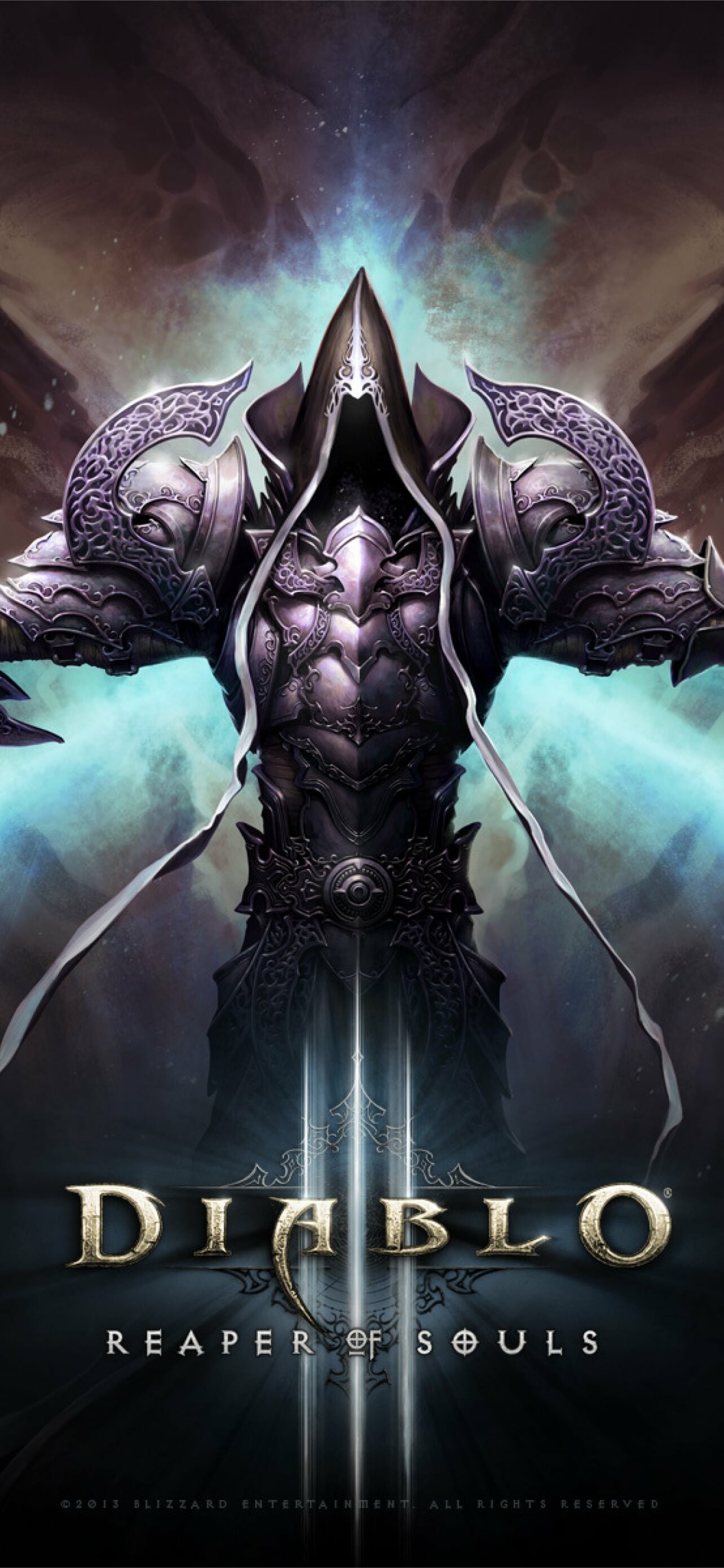 Malthael Reaper of Souls, Diablo III logo, Hooded angel armor Malthael Reaper of Souls, Diablo III logo, Hooded angel armor — 1284×2778 HD wallpaper