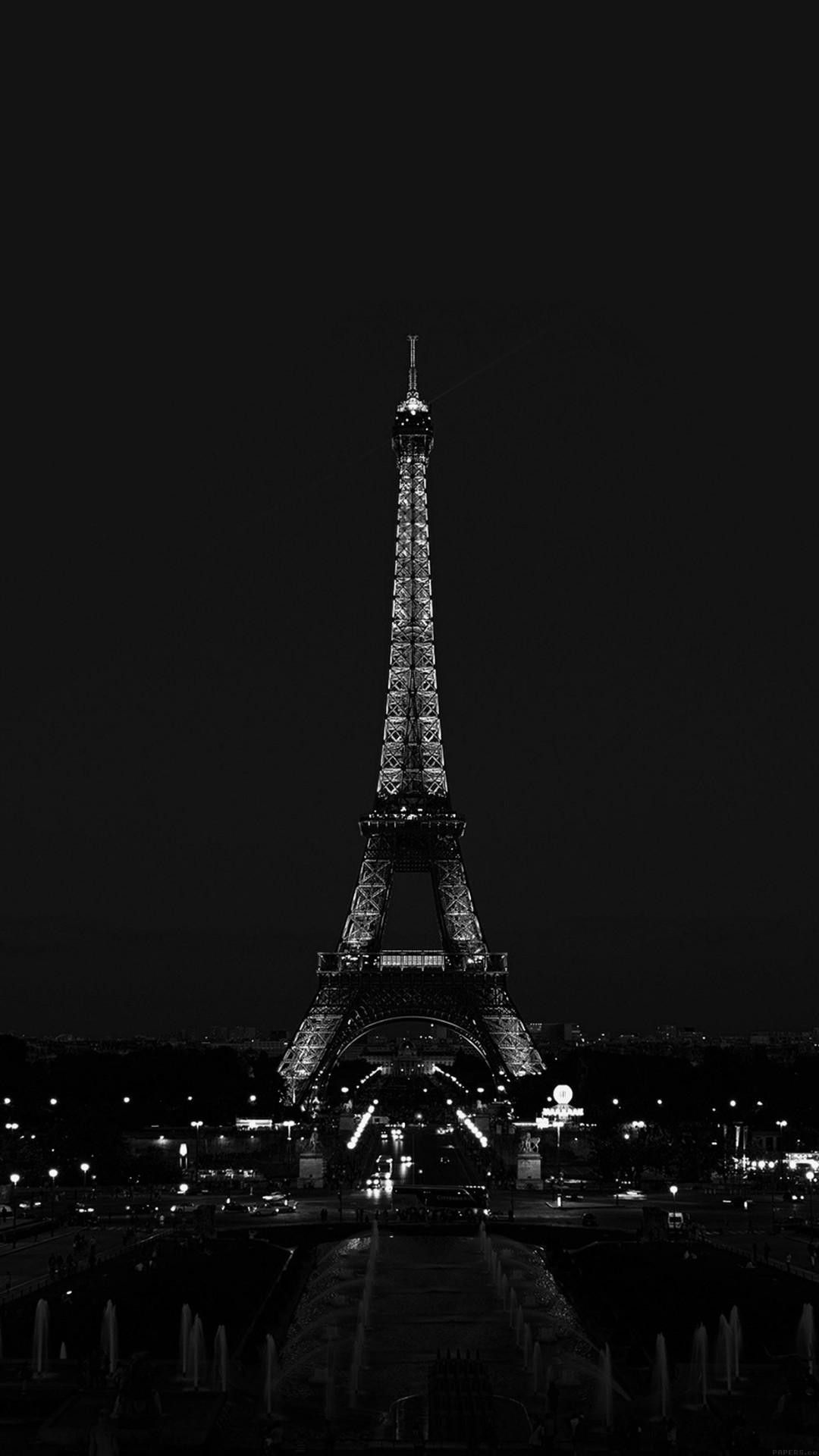 Eiffel Tower, Dark Wallpaper, Full HD Phone Eiffel Tower, Dark Wallpaper, Full HD Phone — 1080×1920 HD wallpaper
