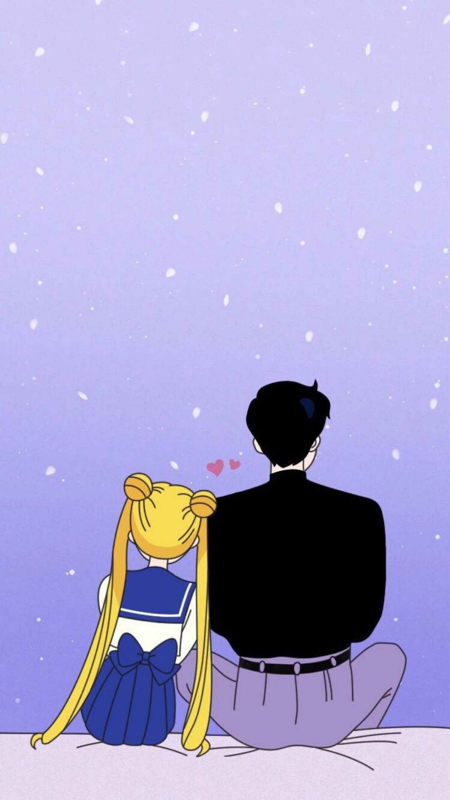 Usagi Tsukino and Mamoru Chiba, Sailor Moon Wallpaper, HD Phone — 1440×2560 HD wallpaper