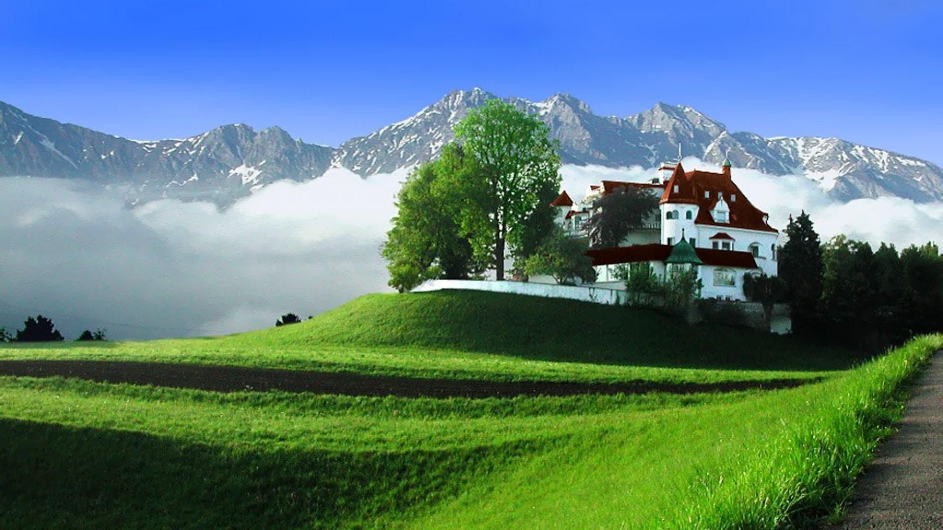 Austrian castle, Landscapes Wallpaper, Full HD Desktop — 1920×1080 mobile wallpaper