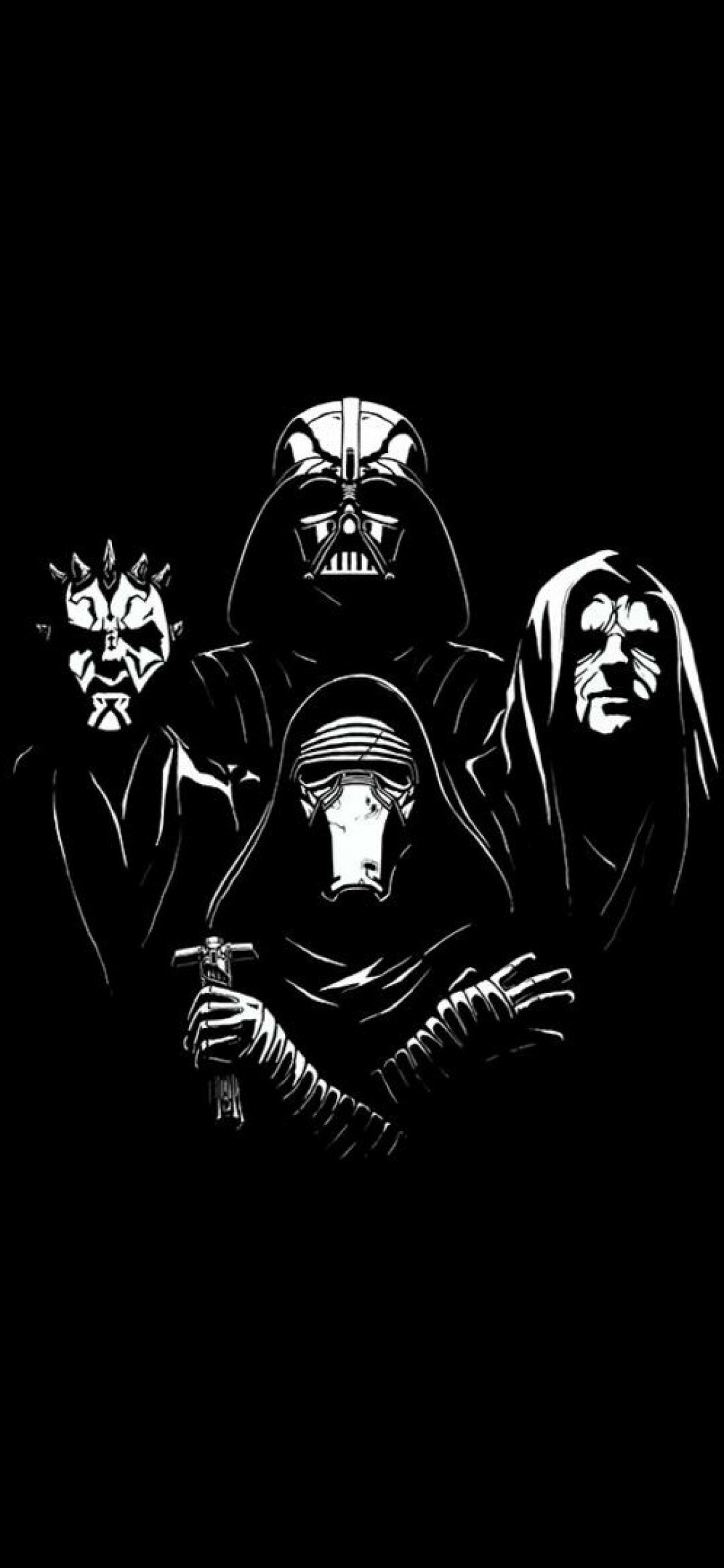 Darth Vader, Darth Maul, Kylo Ren, Emperor Palpatine, Sith, Galactic Empire, First Order Darth Vader, Darth Maul, Kylo Ren, Emperor Palpatine, Sith, Galactic Empire, First Order — 1080×2340 HD wallpaper