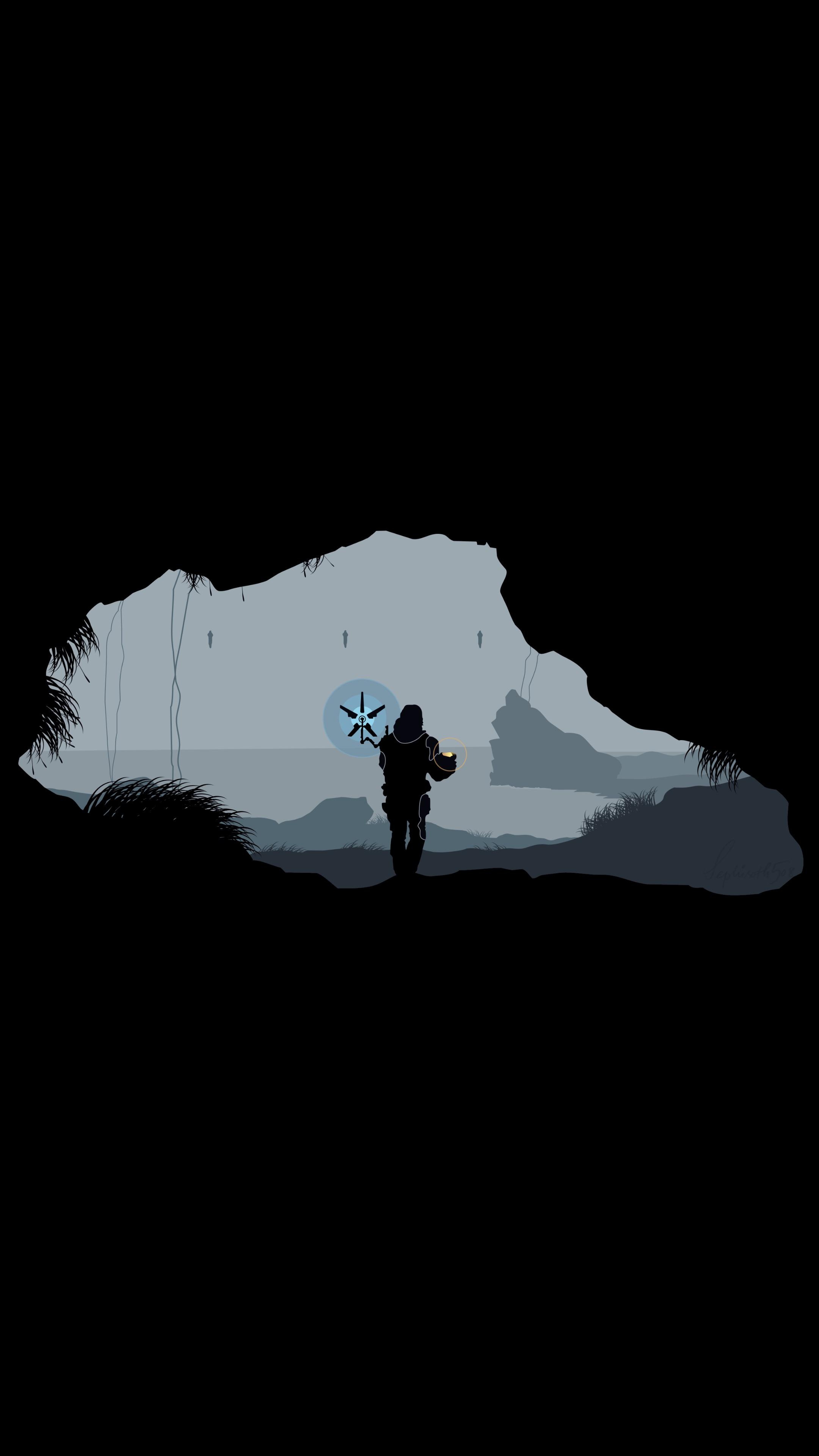 Sam Porter Bridges, Cave opening vignette, BB pod glow Sam Porter Bridges, Cave opening vignette, BB pod glow — 2160×3840 HD wallpaper