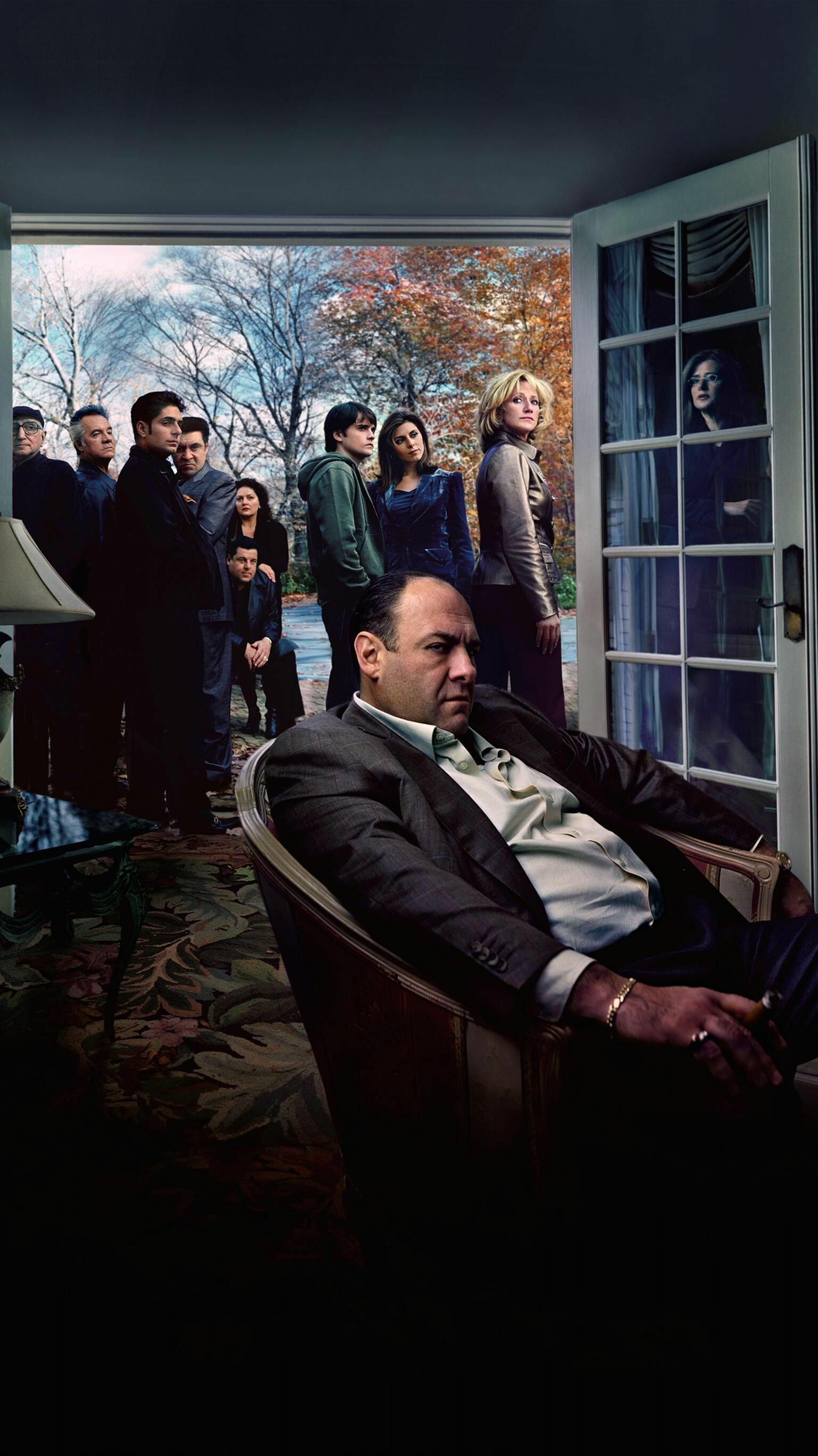 Tony Soprano, Soprano family group, Living room interior — 1536×2732 HD wallpaper