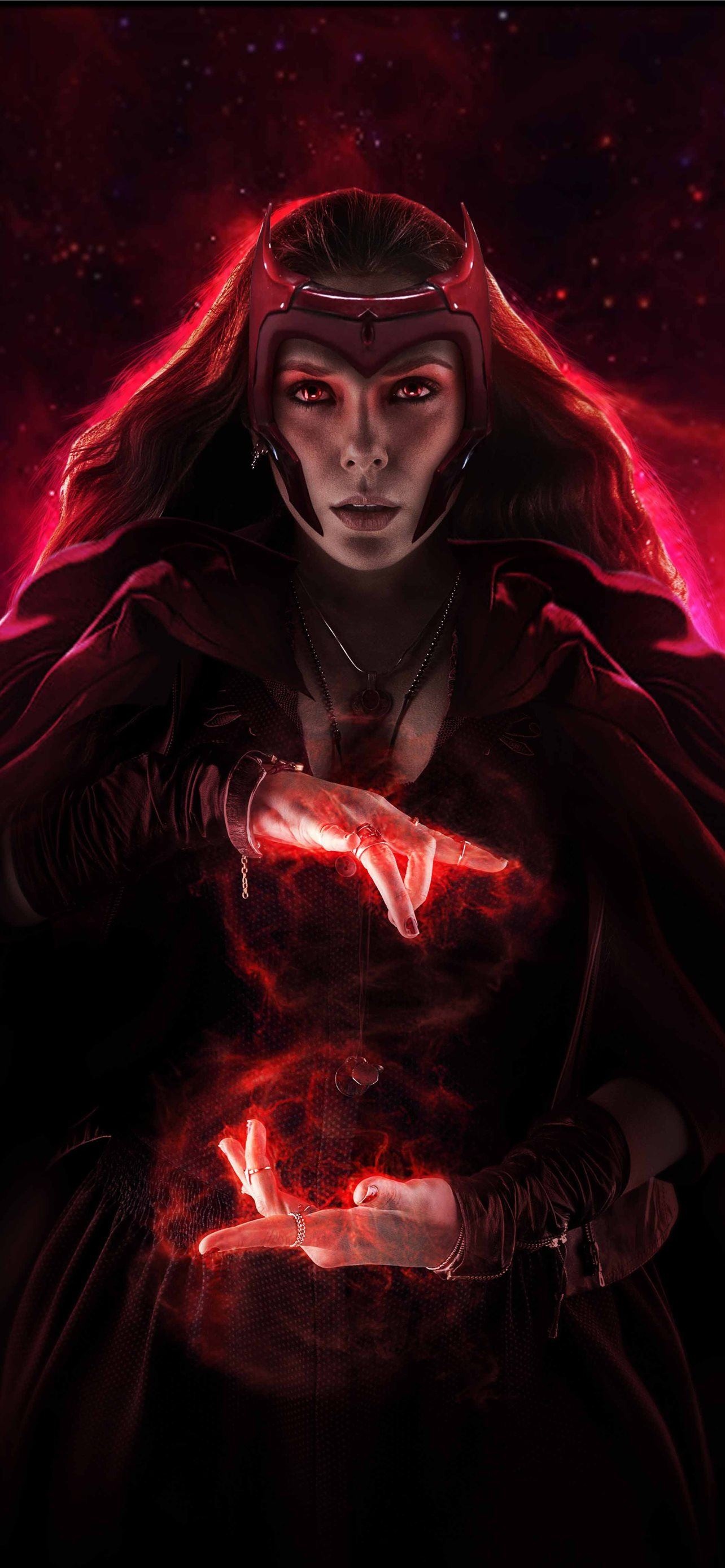 Chaos magic, Scarlet Witch Wallpaper, HD Phone — 1284×2778 HD wallpaper