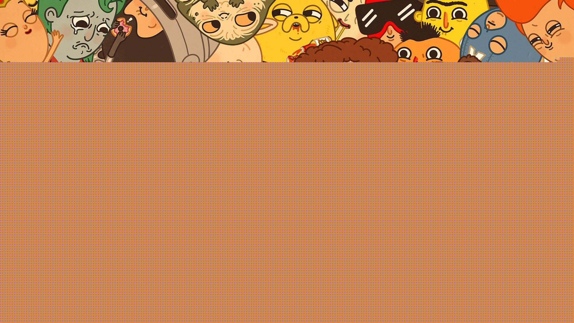 Cartoon character collage, Care Bear and Ewok, BAD GUY text, Yoda and Spider-Man — 1920×1080 HD wallpaper