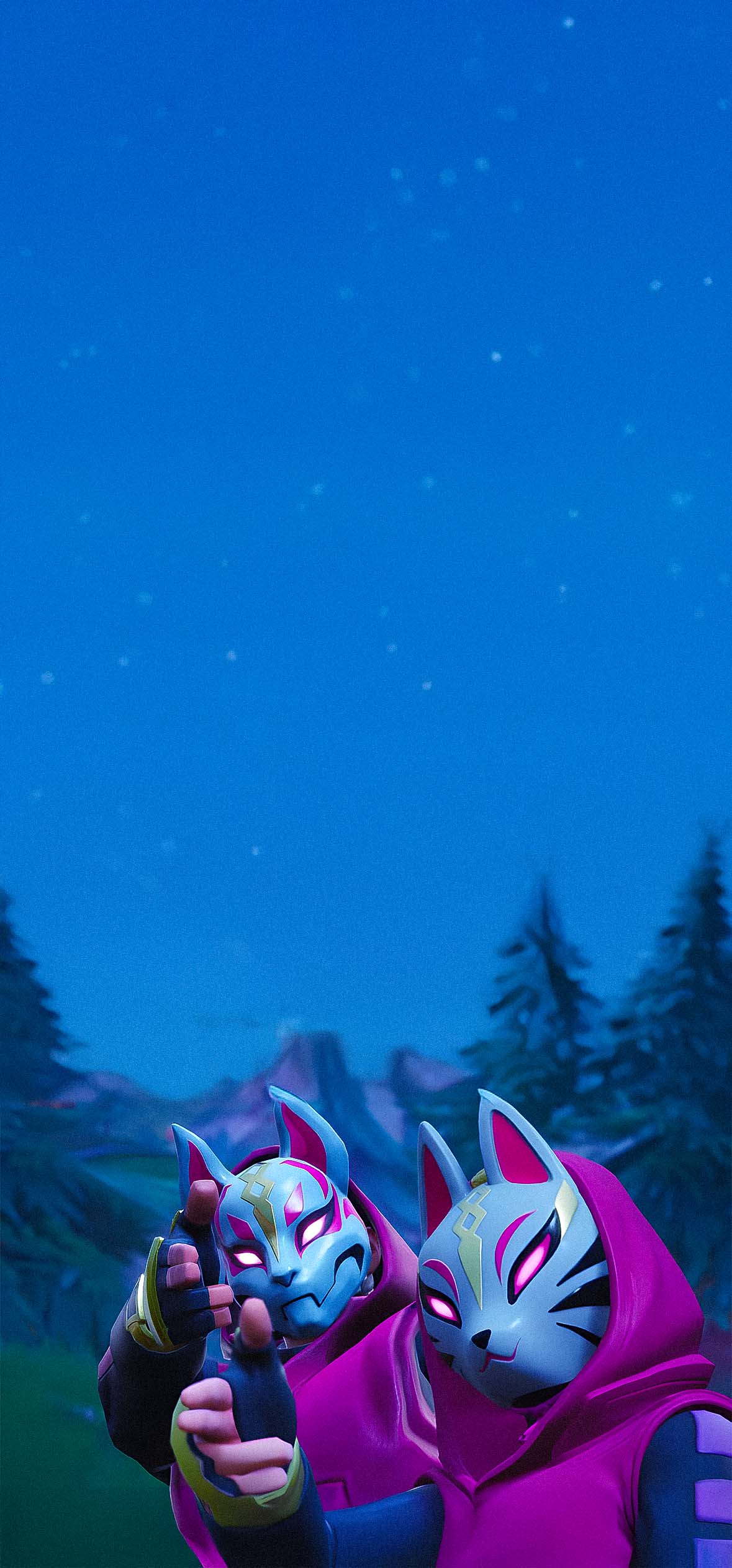Fortnite Kitsune Night Mask HD Fortnite Kitsune Night Mask HD — 1179×2526 HD wallpaper