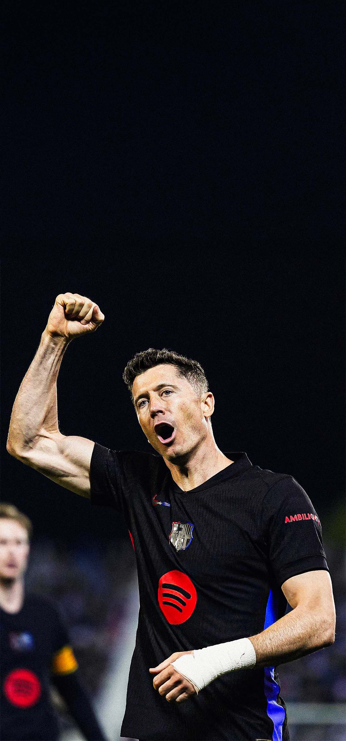 FC Barcelona Robert Lewandowski Sport Focus iPhone FC Barcelona Robert Lewandowski Sport Focus iPhone — 1179×2526 HD wallpaper