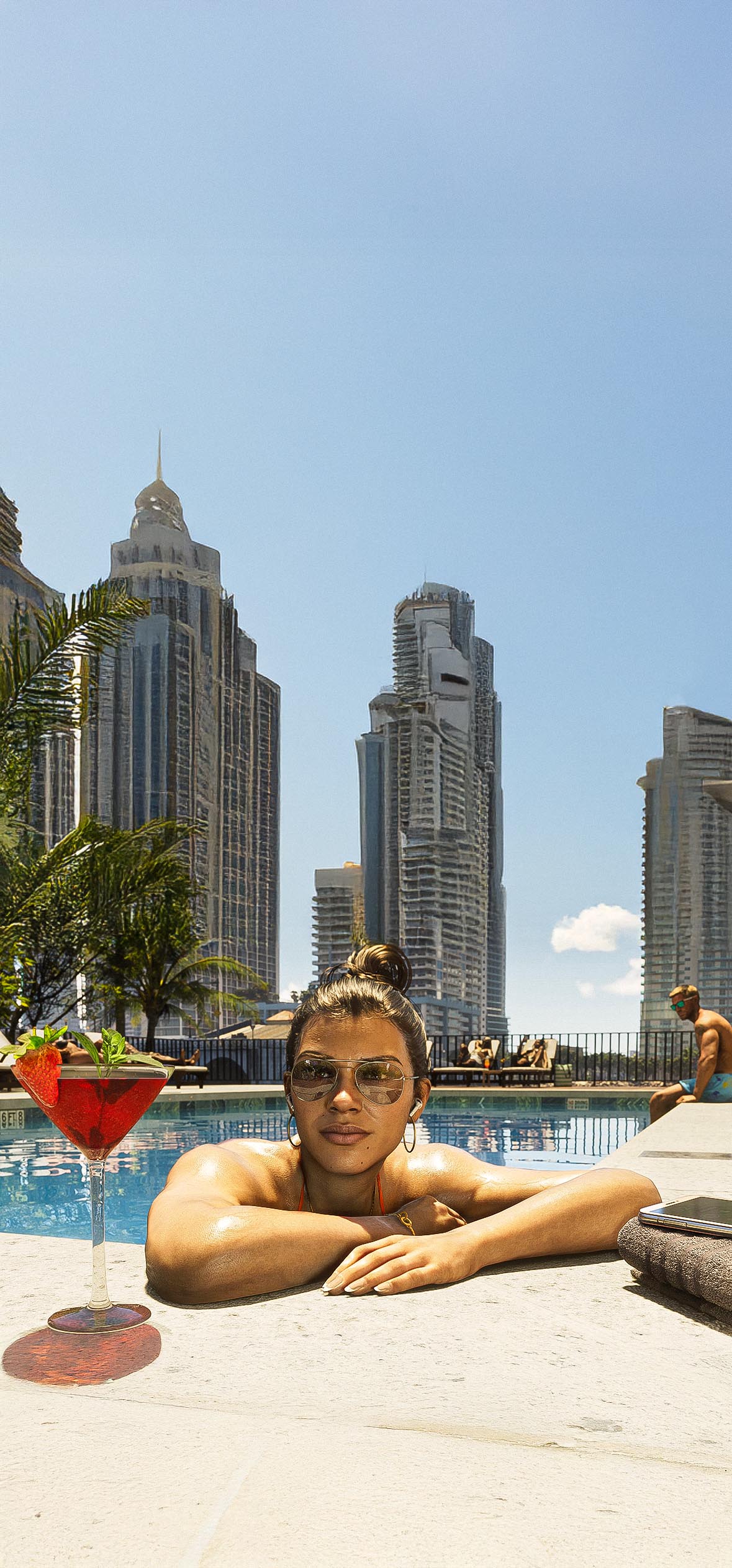 GTA 6 Lucia Caminos Poolside 4K GTA 6 Lucia Caminos Poolside 4K — 1179×2526 HD wallpaper