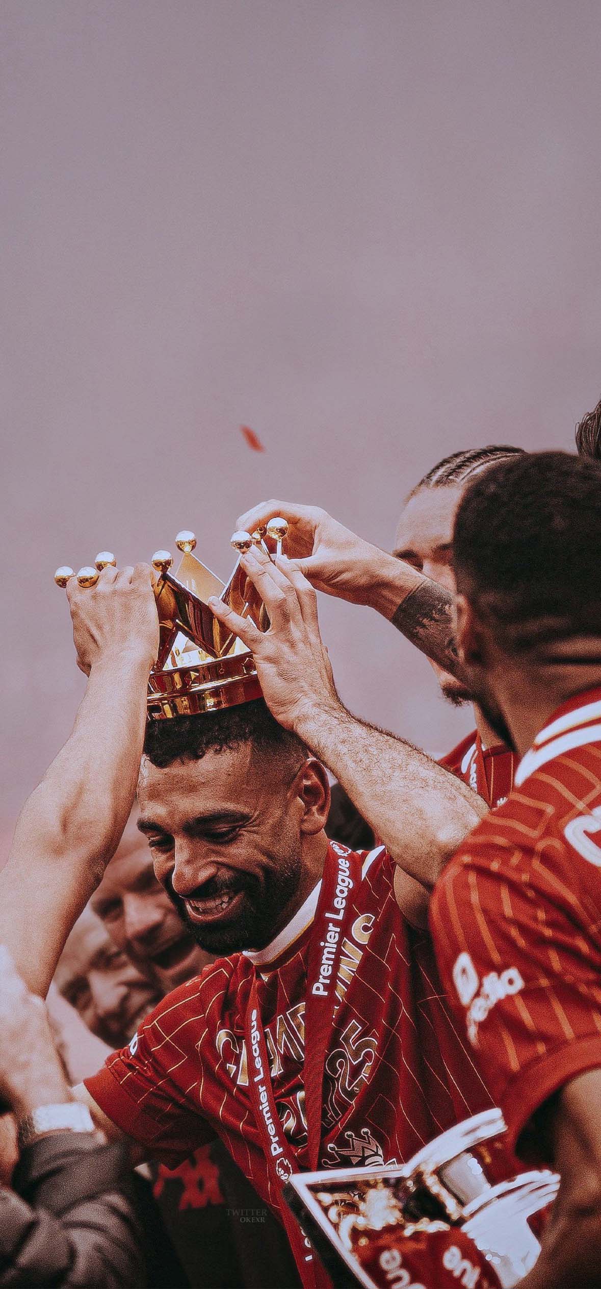Mohamed Salah Crown Celebration Liverpool FC Wallpapers for iPhone Mohamed Salah Crown Celebration Liverpool FC Wallpapers for iPhone — 1179×2526 HD wallpaper