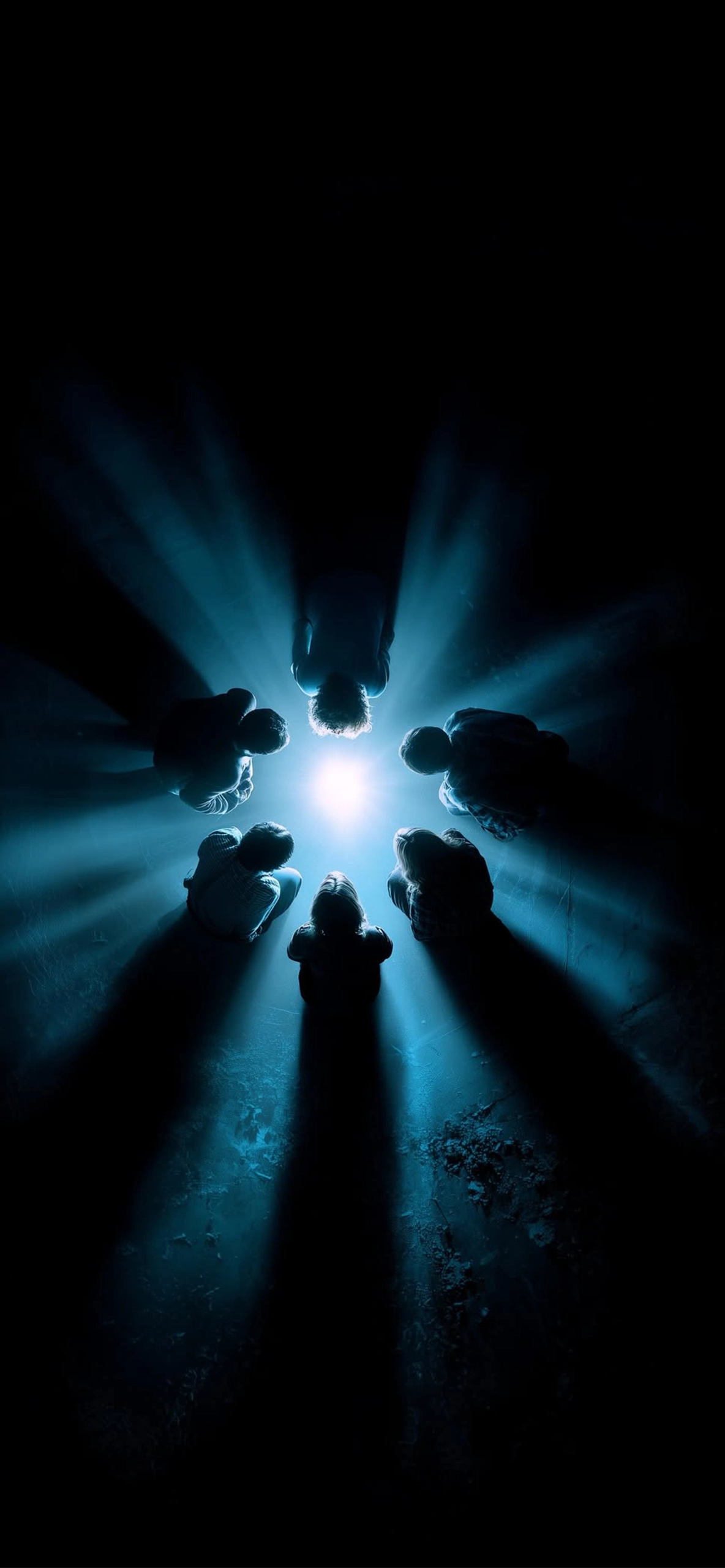 Stranger Things Group Huddle Blue Light Orb – 4K Wallpaper Stranger Things Group Huddle Blue Light Orb – 4K Wallpaper — 1184×2560 HD wallpaper