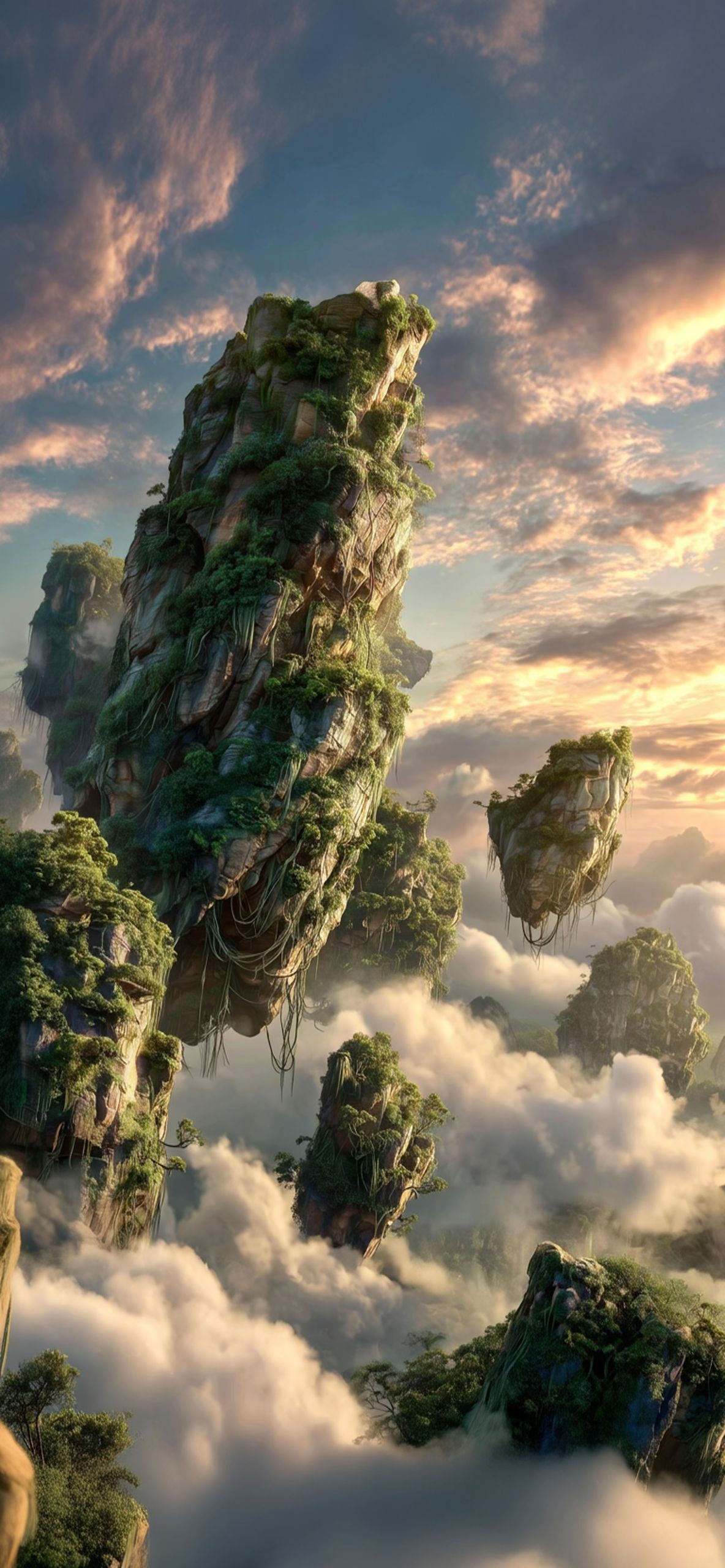 Pandora Floating Mountain Golden Hour iPhone Wallpaper 4K Pandora Floating Mountain Golden Hour iPhone Wallpaper 4K — 1184×2560 HD wallpaper