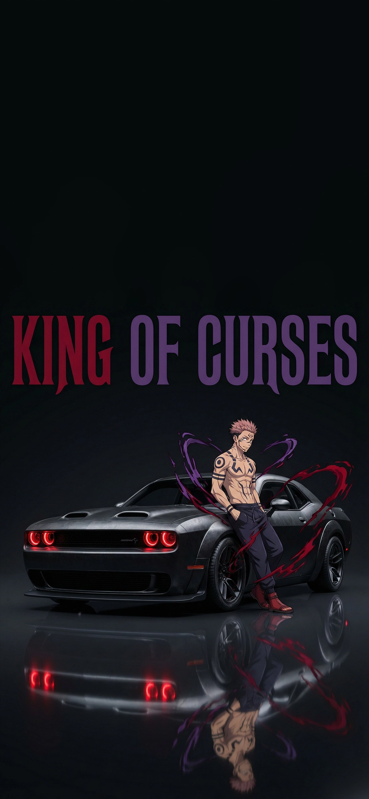 Sukuna Dodge Challenger Purple Glow 4K Wallpaper Sukuna Dodge Challenger Purple Glow 4K Wallpaper — 1184×2560 HD wallpaper