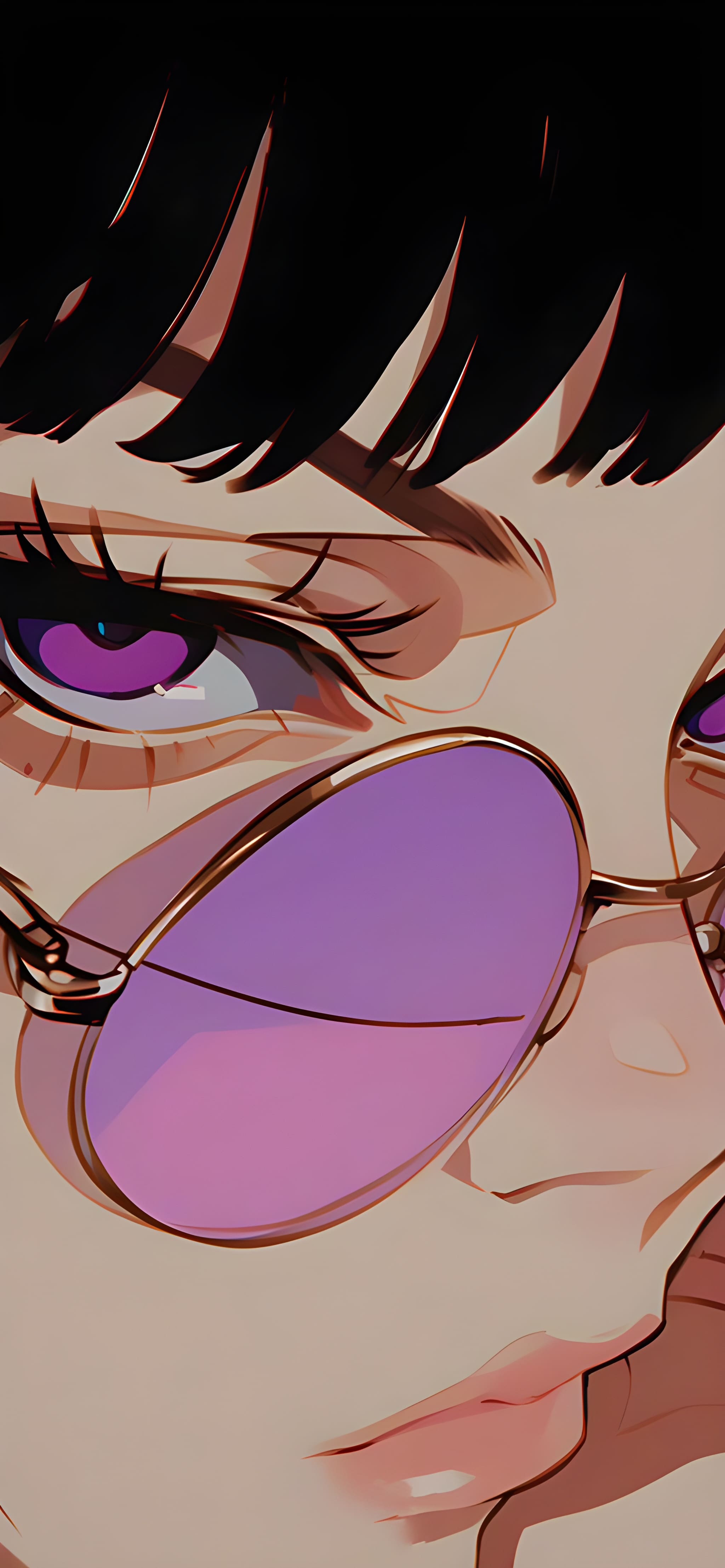 Vaporwave Anime Girl with Purple Shades 4K Vaporwave Anime Girl with Purple Shades 4K — 2048×4428 HD wallpaper