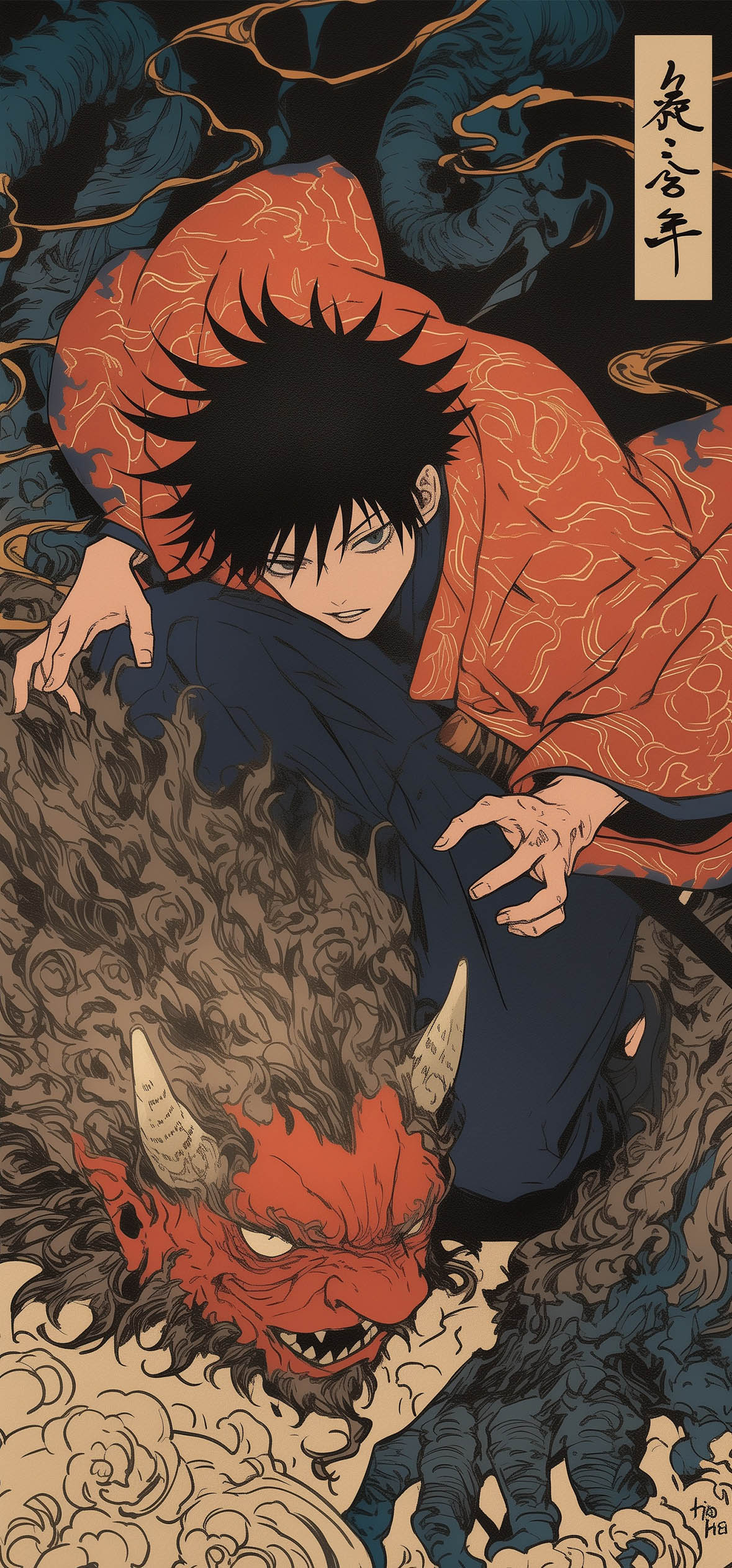 Megumi Fushiguro Kimono 4K Wallpaper Megumi Fushiguro Kimono 4K Wallpaper — 1179×2526 HD wallpaper