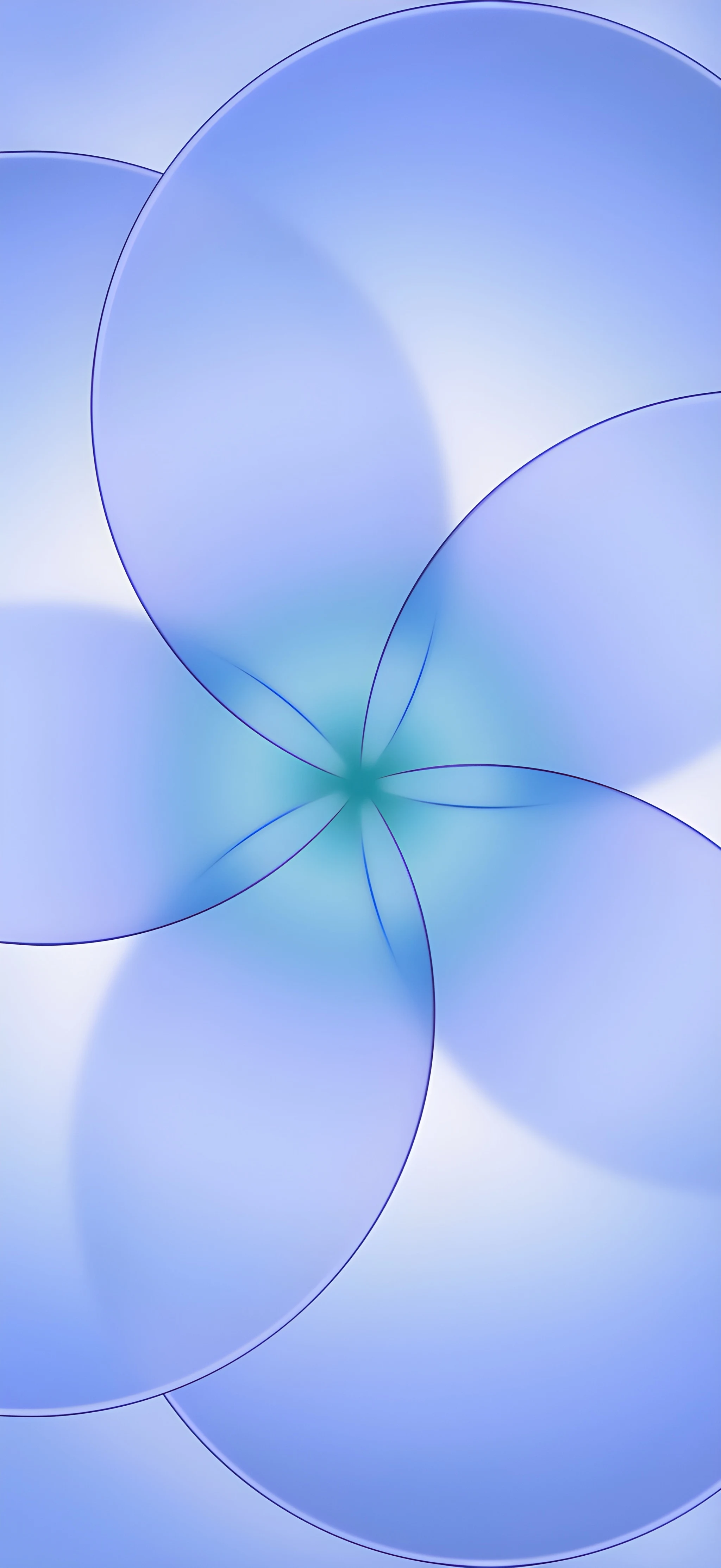 iPhone Minimal Blue Petal Swirl iPhone Minimal Blue Petal Swirl — 2048×4452 HD wallpaper