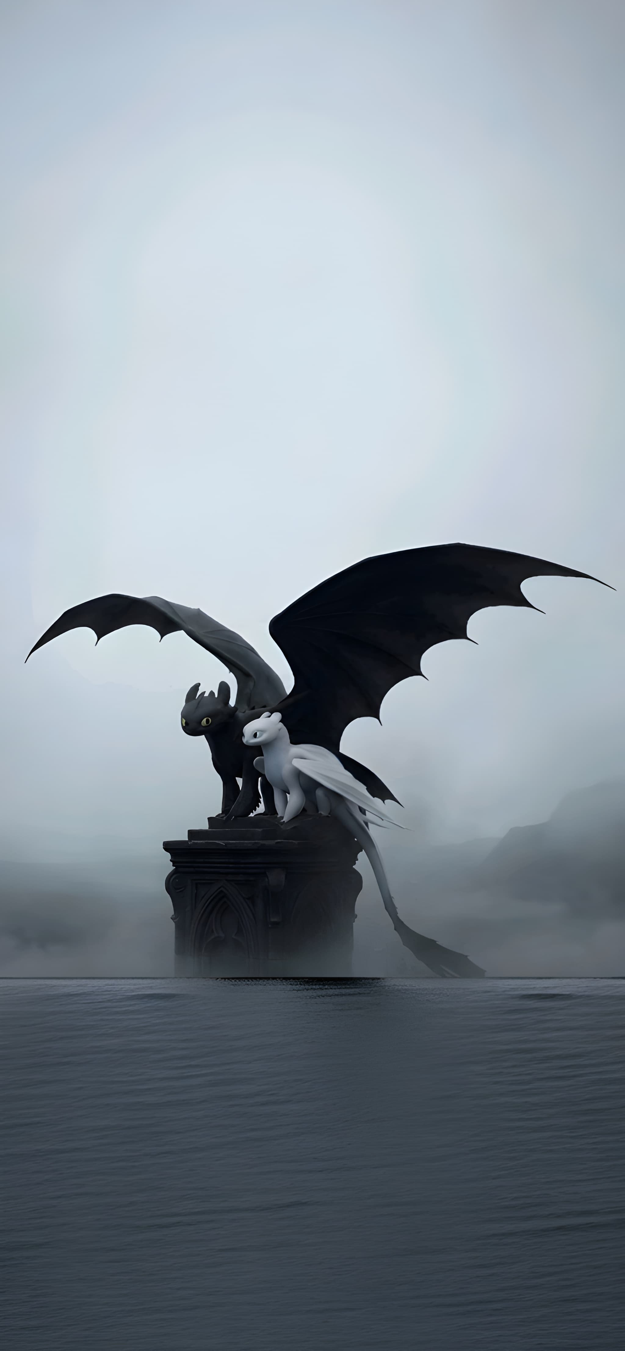 HTTYD Toothless Light Fury Fantasy 4K Wallpaper HTTYD Toothless Light Fury Fantasy 4K Wallpaper — 2048×4428 HD wallpaper