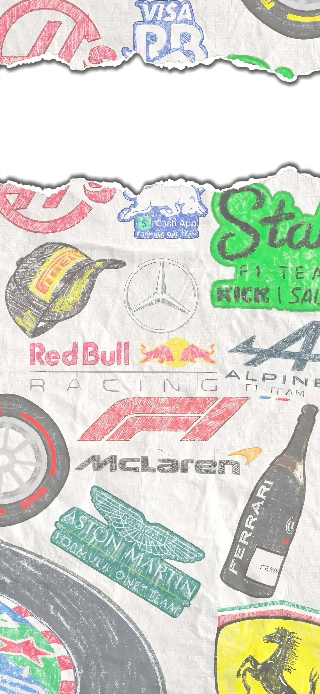 Formula 1 Team Logos 4K Wallpaper Formula 1 Team Logos 4K Wallpaper — 1284×2779 HD wallpaper