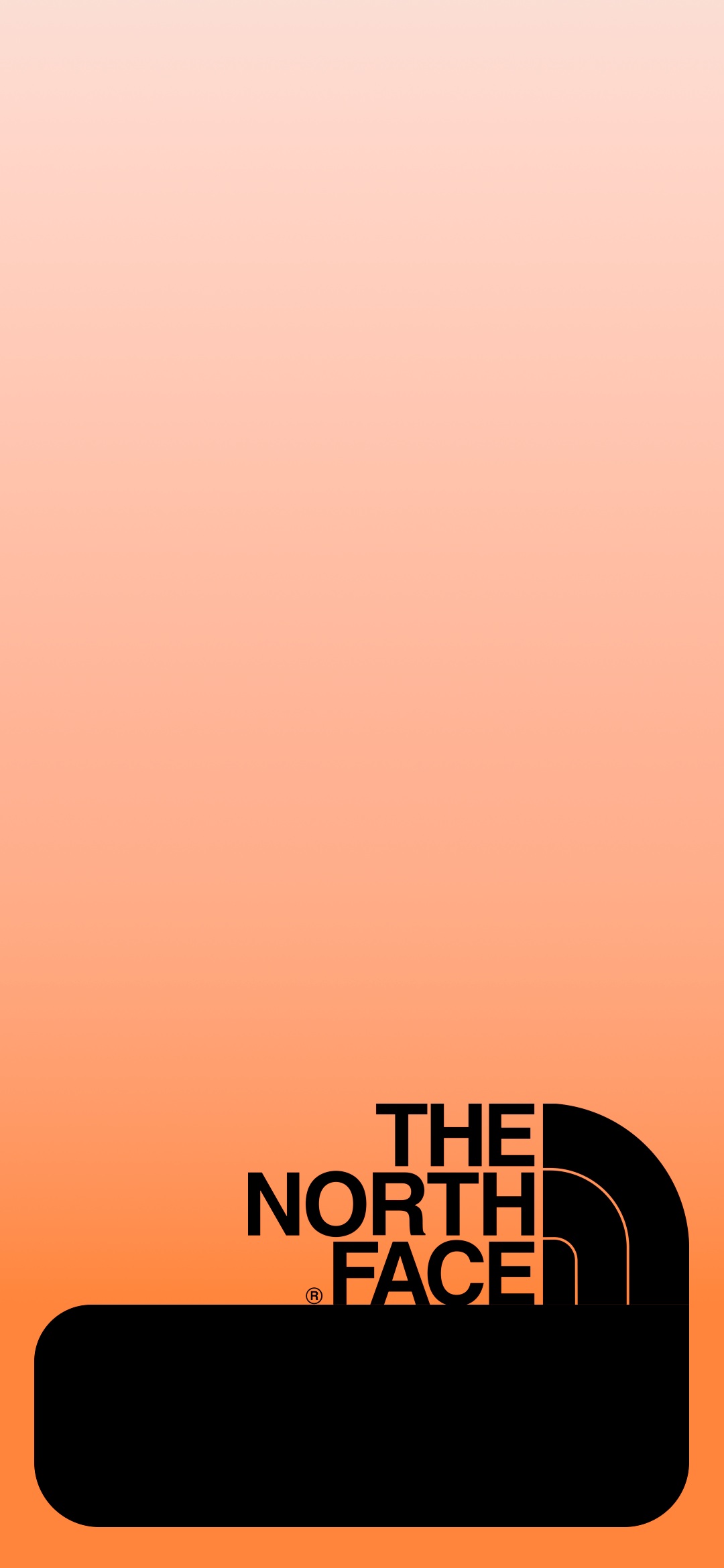 North Face Orange Gradient Wallpaper North Face Orange Gradient Wallpaper HD wallpaper