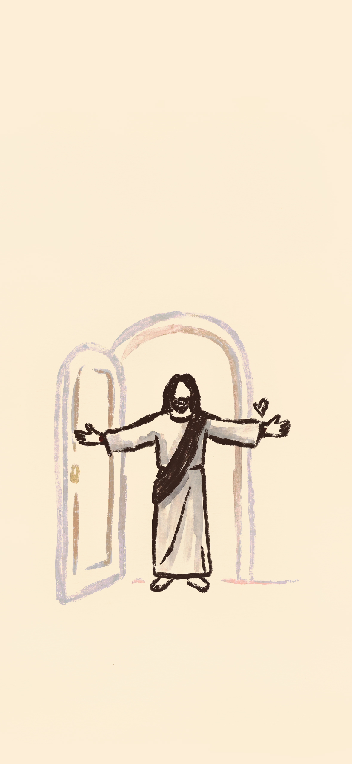 Welcoming Jesus Doorway Wallpaper Welcoming Jesus Doorway Wallpaper — 1179×2556 HD wallpaper