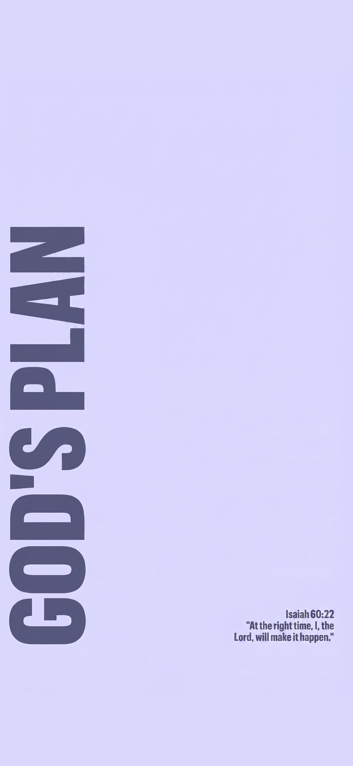 Isaiah 60:22 Purple Minimalist Wallpaper Isaiah 60:22 Purple Minimalist Wallpaper — 1179×2556 HD wallpaper