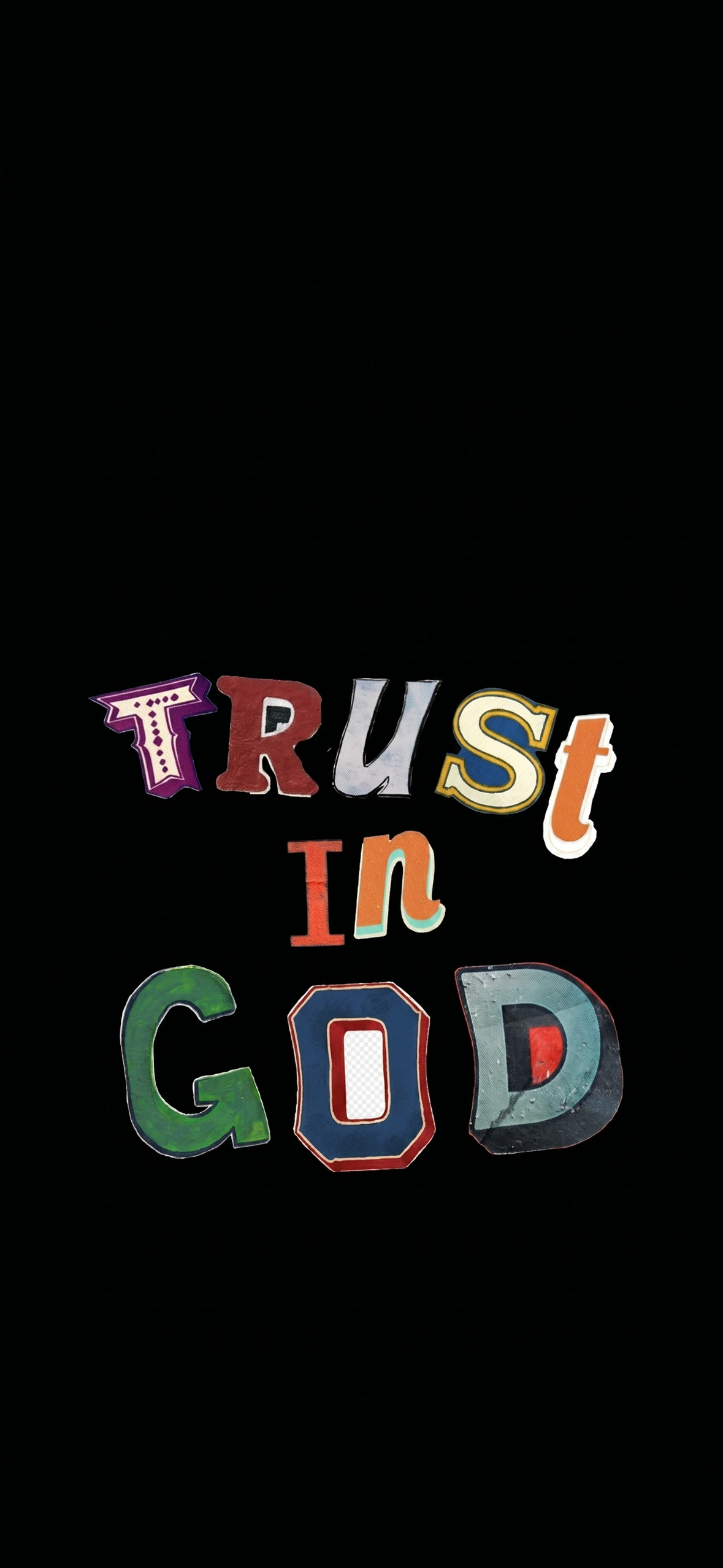 Colorful Trust In God Wallpaper Colorful Trust In God Wallpaper — 1179×2556 HD wallpaper