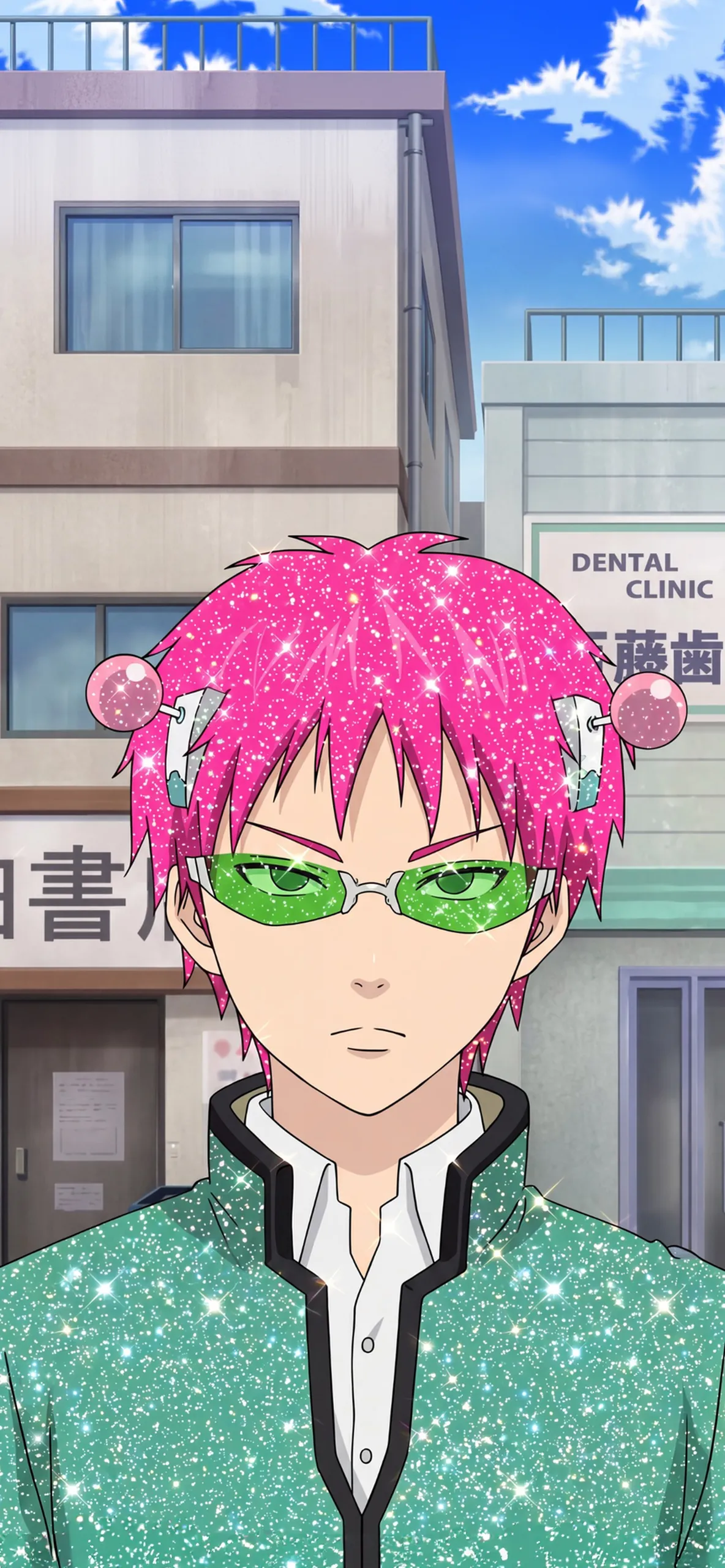 Glitter Saiki K Psychic Pink Hair Pfp Wallpapers Glitter Saiki K Psychic Pink Hair Pfp Wallpapers — 1184×2560 HD wallpaper