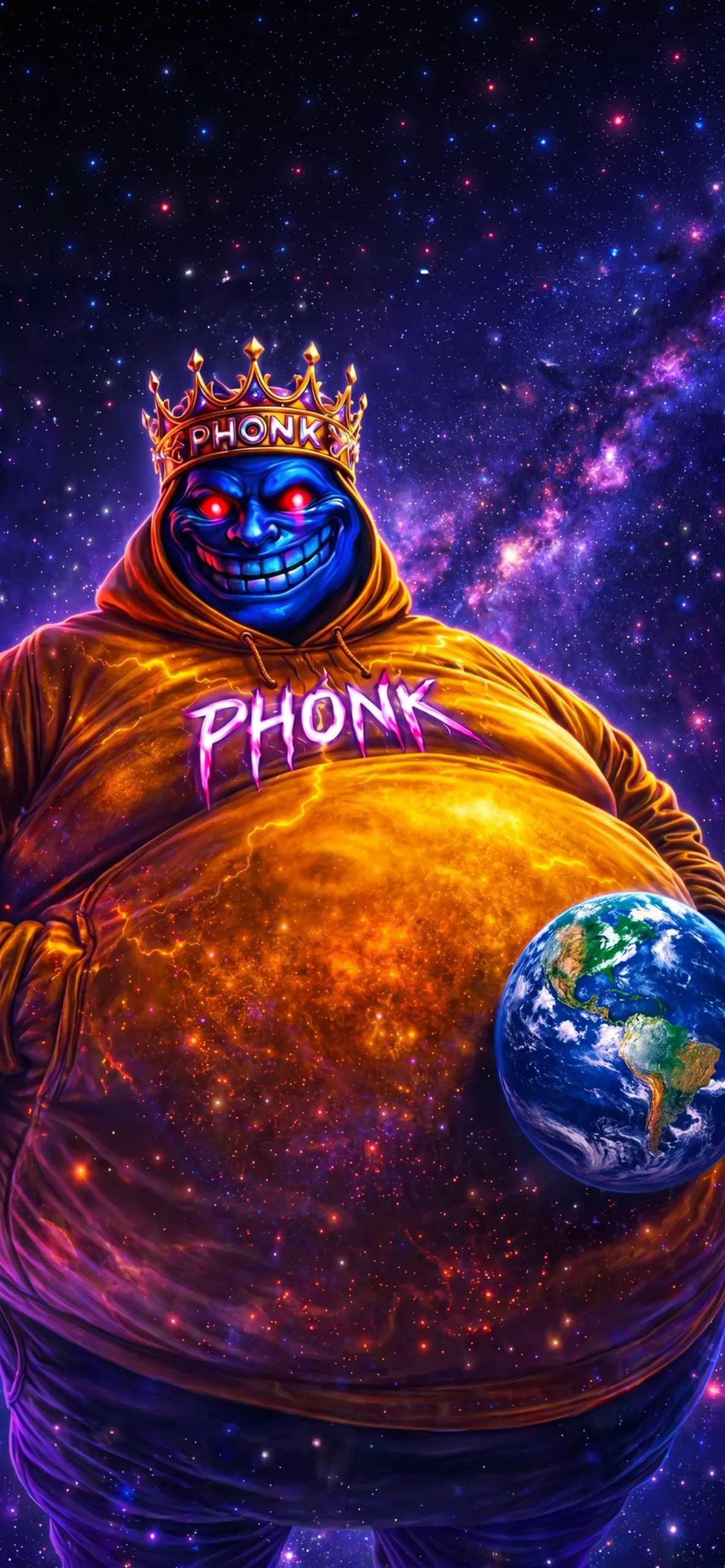Cosmic King Phonk Wallpaper Cosmic King Phonk Wallpaper — 1184×2560 HD wallpaper