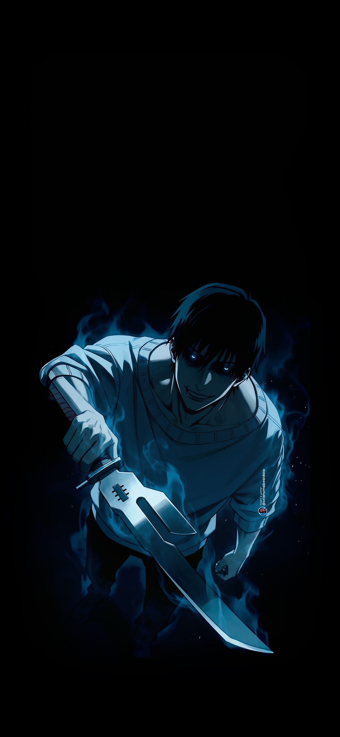 Sung Jinwoo Sinister Blue Wallpaper Sung Jinwoo Sinister Blue Wallpaper — 1179×2556 HD wallpaper