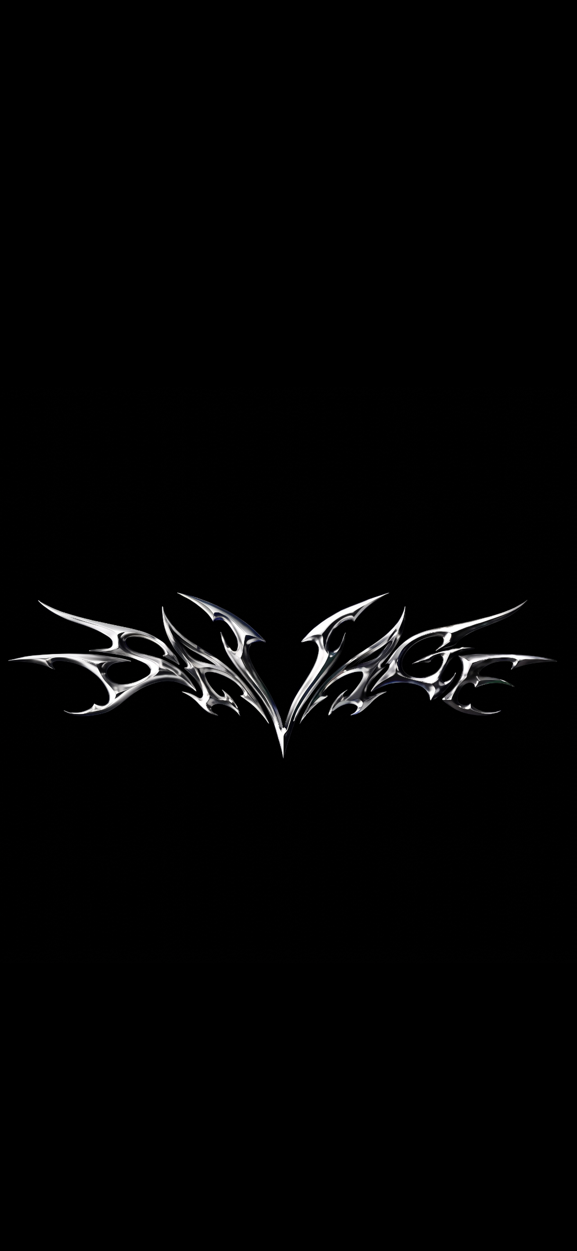 Chrome Tribal Emblem Wallpaper Chrome Tribal Emblem Wallpaper — 1179×2556 HD wallpaper